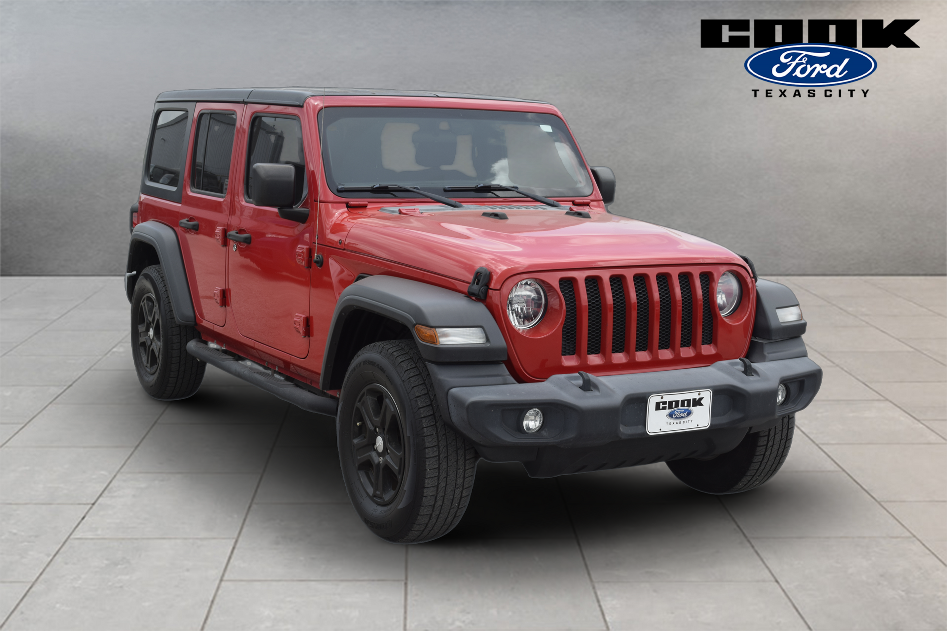 2018 Jeep Wrangler Unlimited Sport S Red at Toyota of Victoria