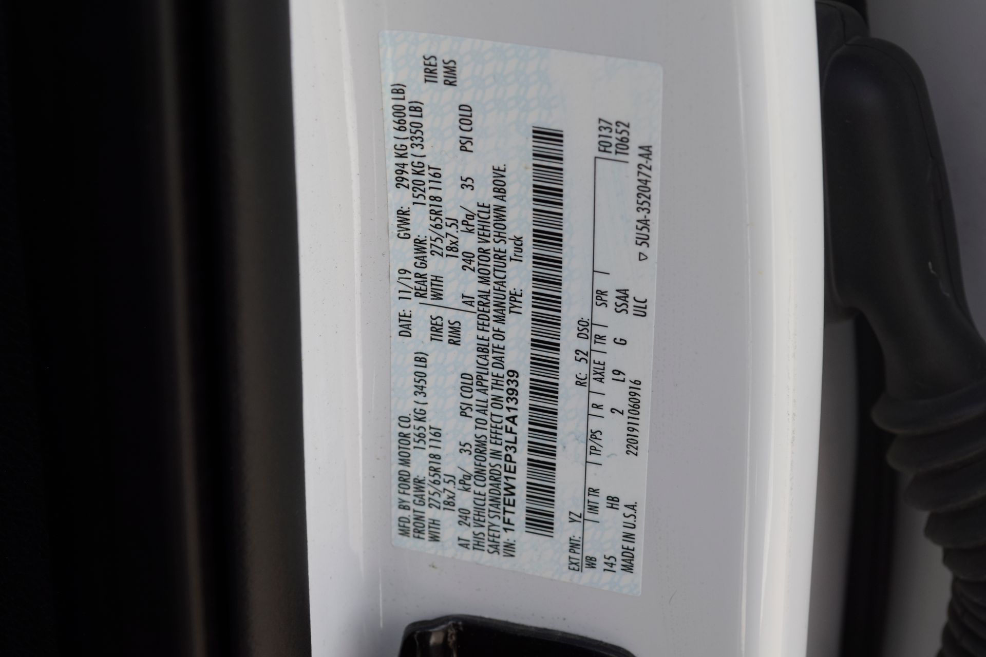 2020 Ford F-150 Lariat White at Community Kia