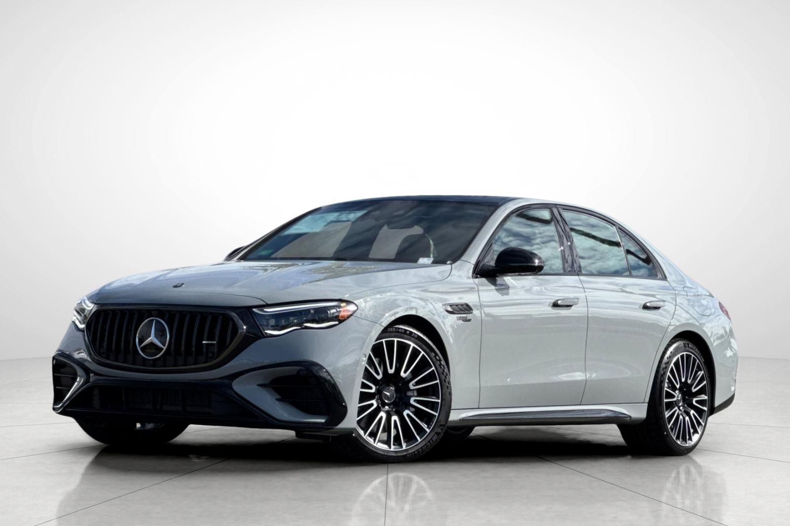 Gray (MANUFAKTUR Alpine Grey) 2026 Mercedes-Benz E-Class Sedan All-Wheel Drive 9-Speed Automatic