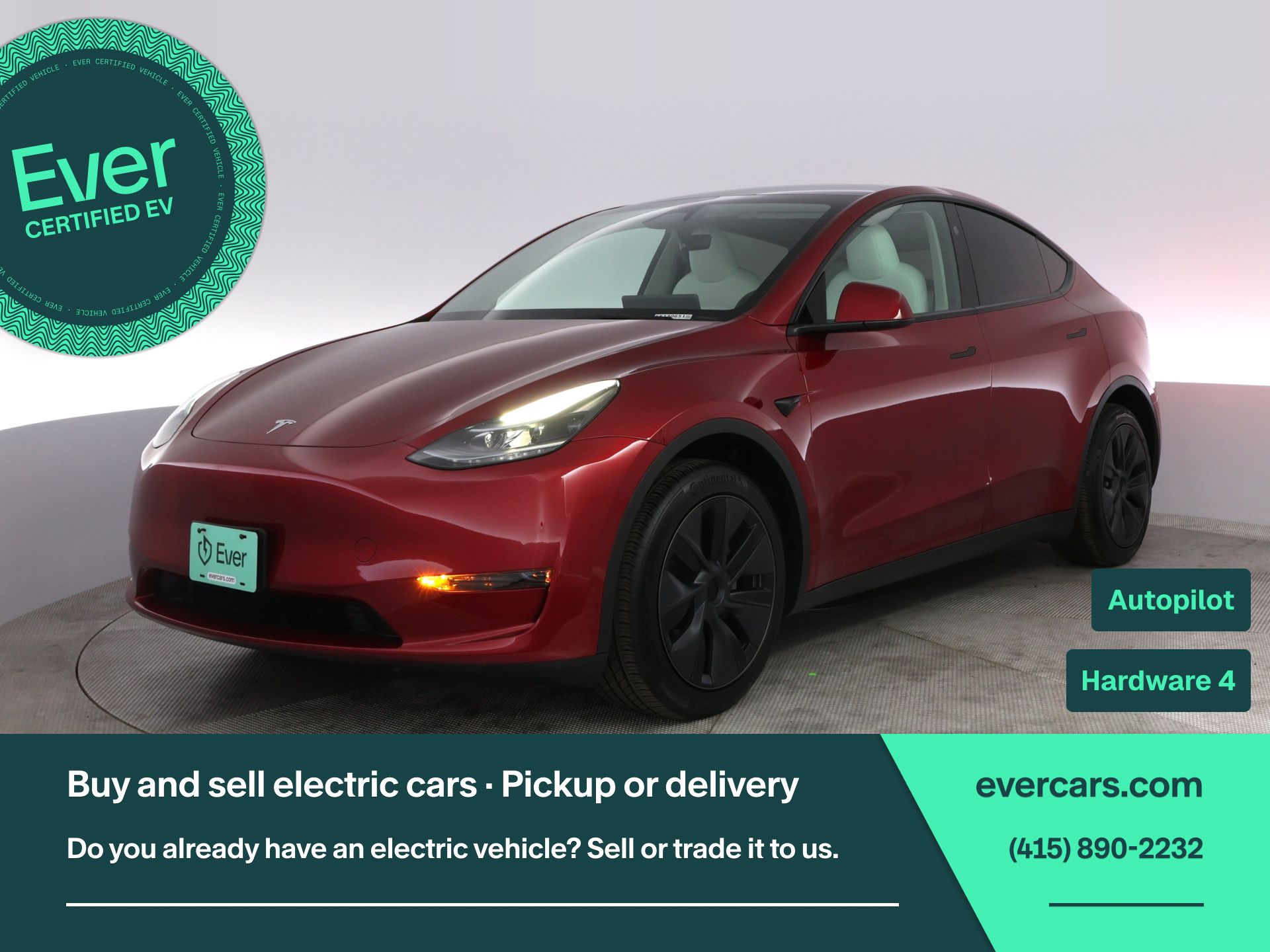 Red 2025 Tesla Model Y Long Range RWD SUV / Crossover Rear-Wheel Drive 1-Speed Automatic