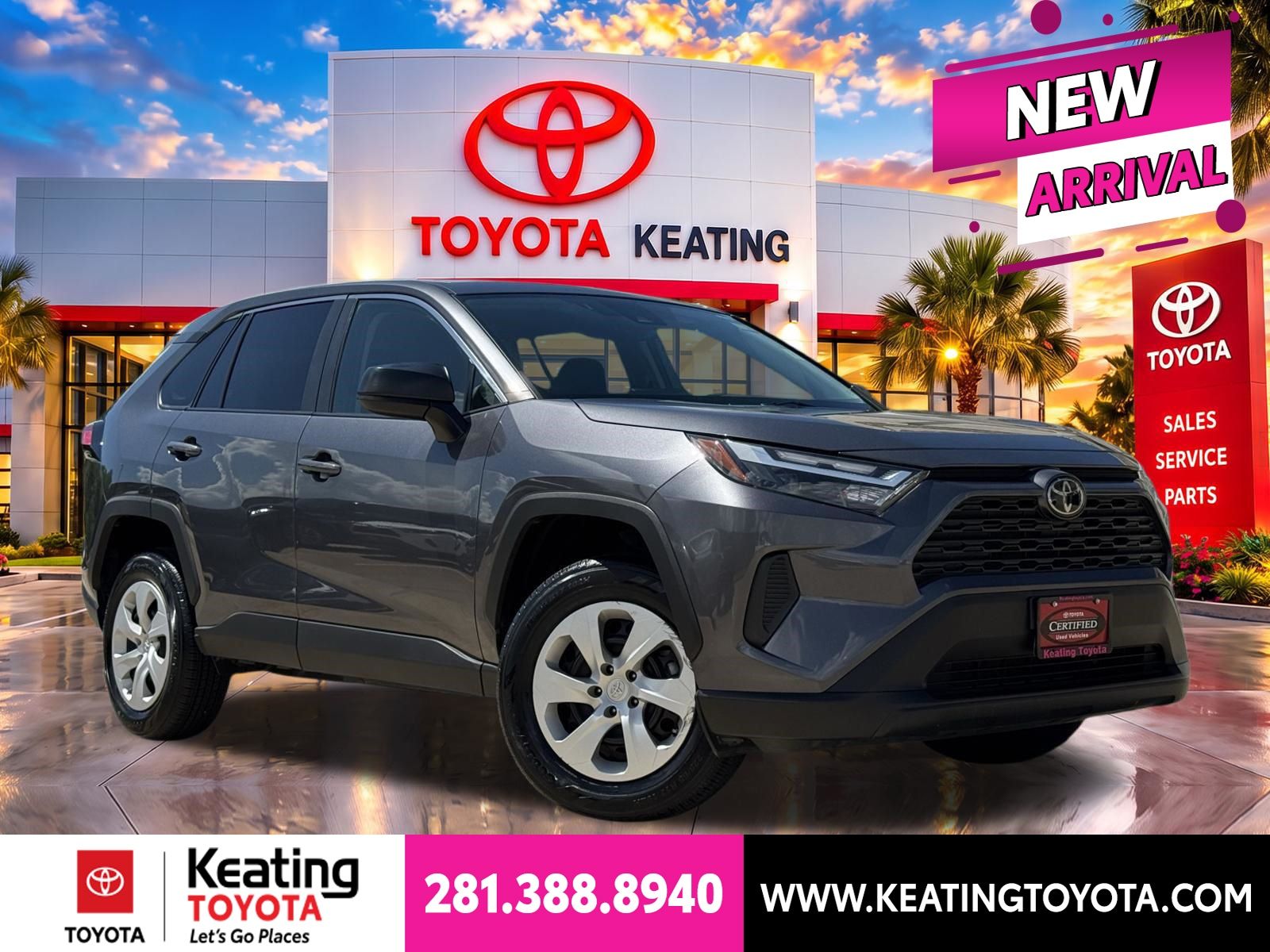 Magnetic Gray Metallic 2025 Toyota RAV4 SUV / Crossover All-Wheel Drive 8-Speed Automatic