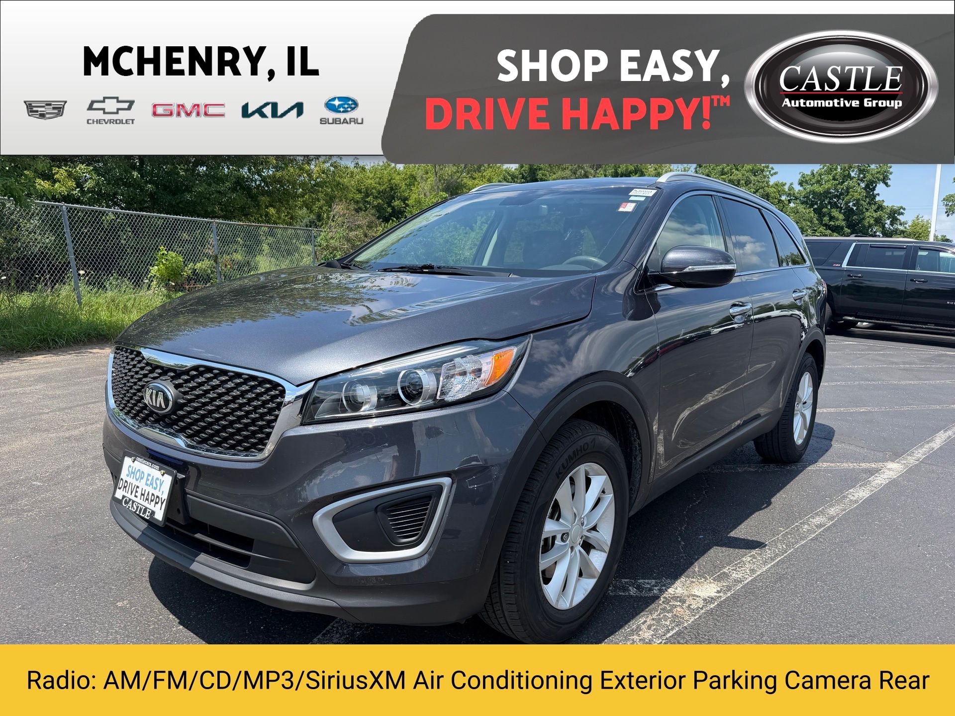 Gray (Platinum Graphite) 2017 Kia Sorento SUV / Crossover Front-Wheel Drive 6-Speed Automatic