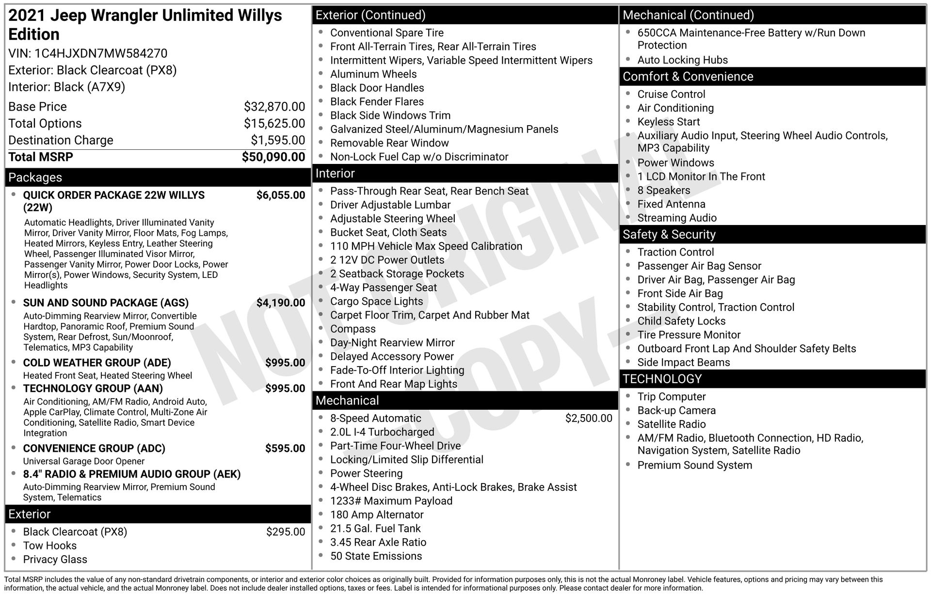 2021 JEEP WRANGLER - Image 3