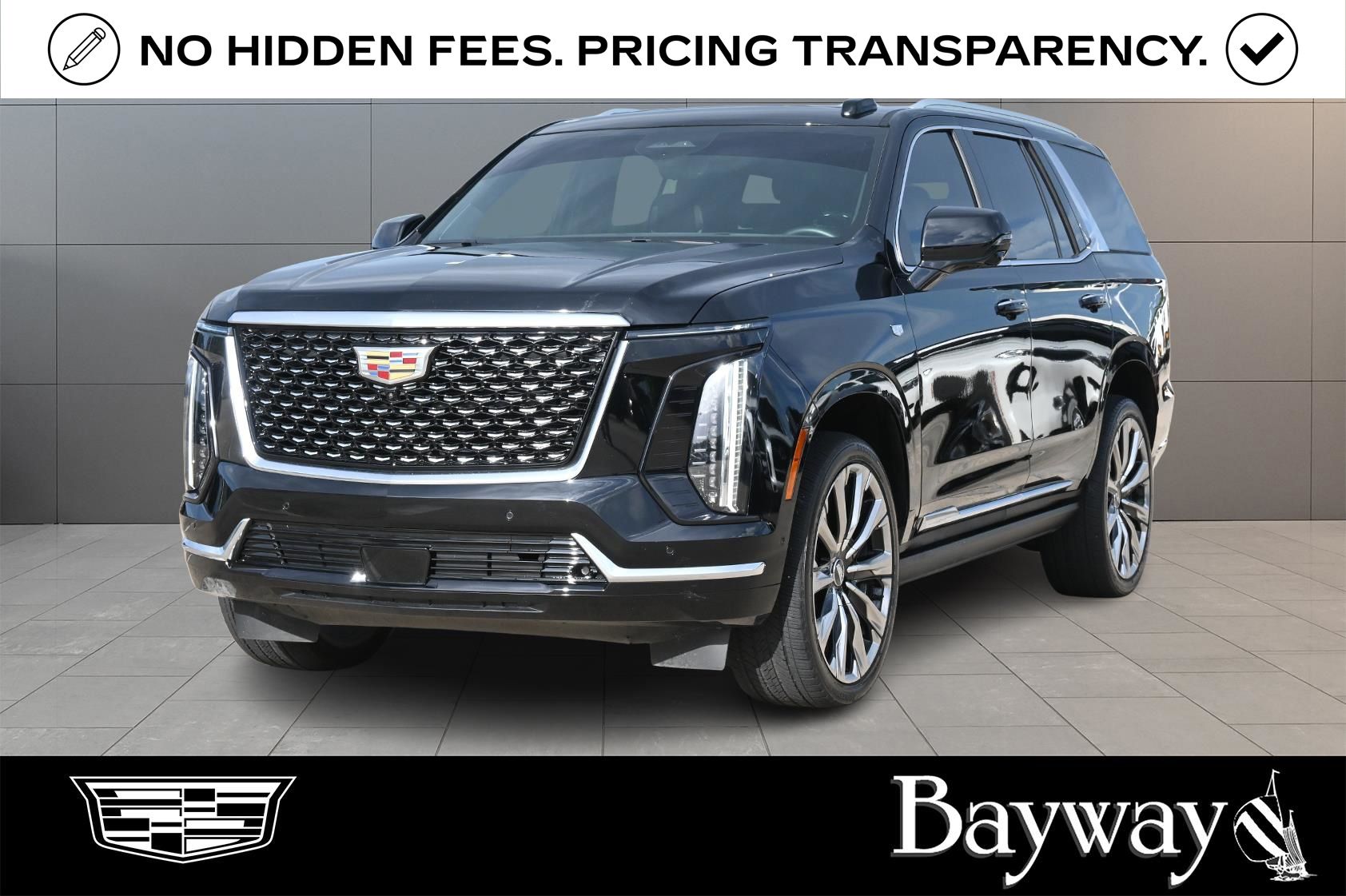 Black Metallic 2025 Cadillac Escalade Premium Luxury 4WD SUV / Crossover Four-Wheel Drive Automatic
