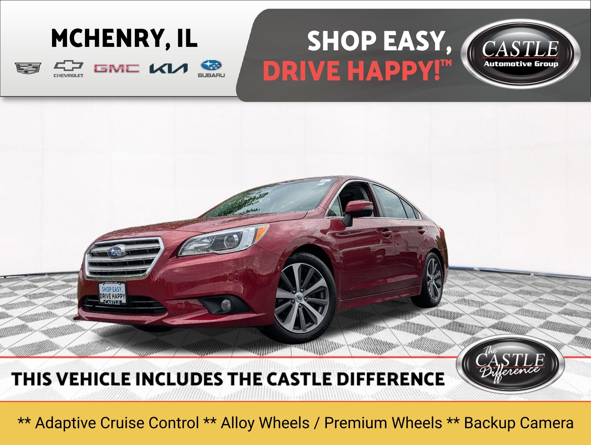 2016 Subaru Legacy Rojo (Venetian Red Pearl) Sedán Tracción en las cuatro ruedas Transmisión variable continua