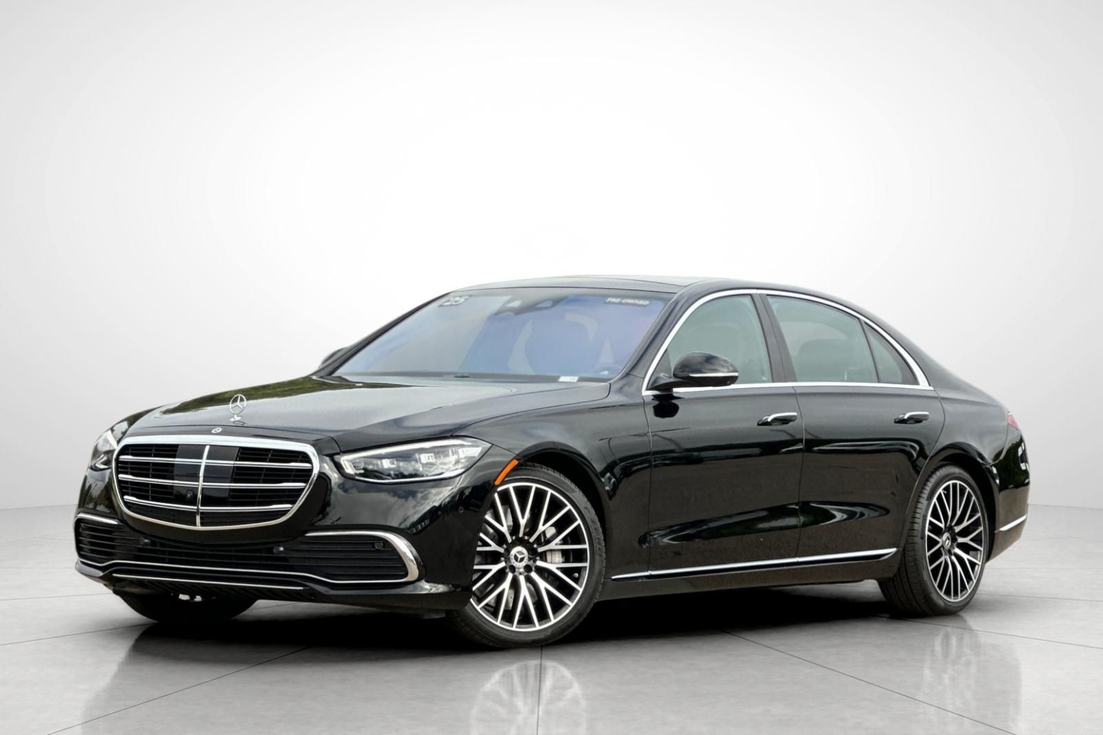Black 2025 Mercedes-Benz S-Class Sedan All-Wheel Drive 9-Speed Automatic
