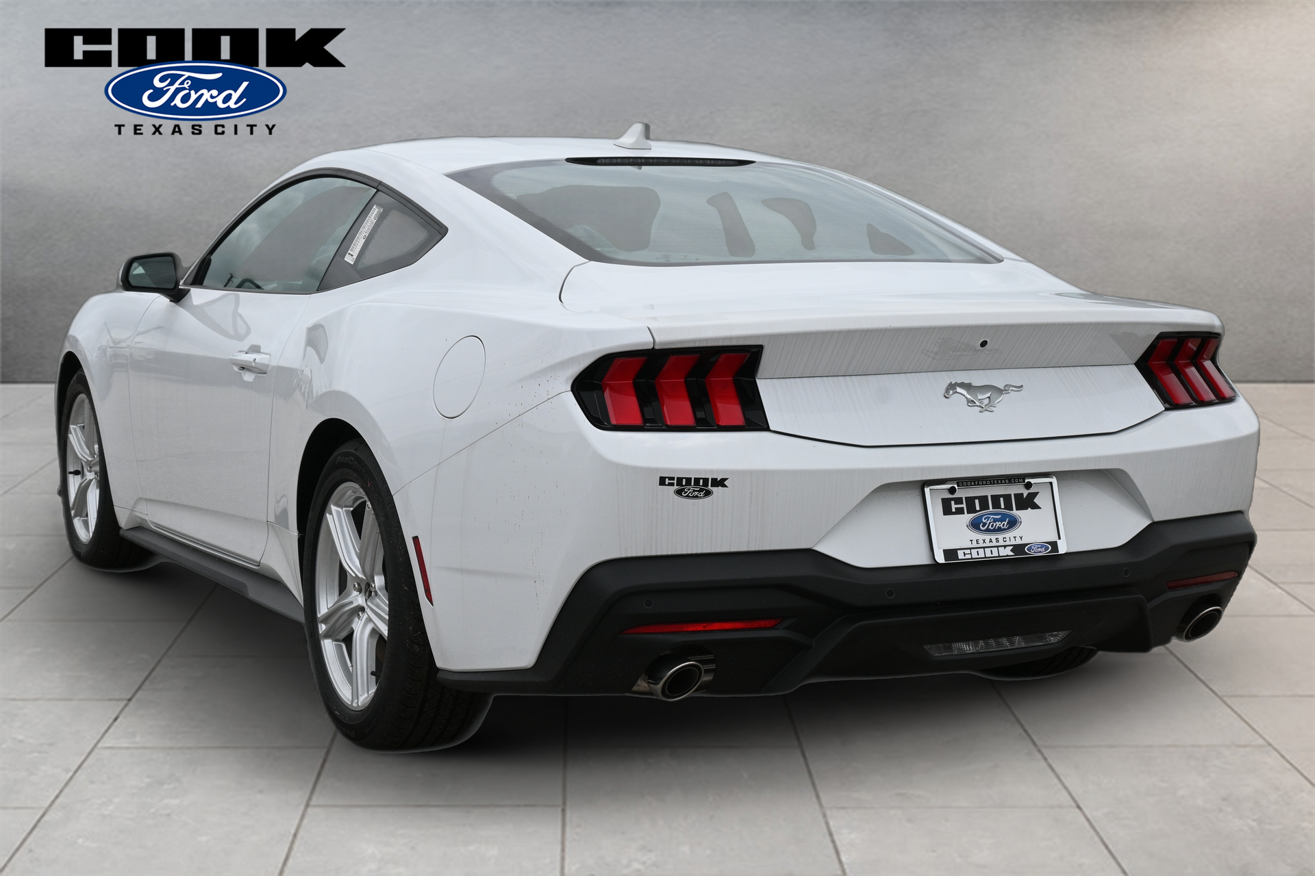 2026 Ford Mustang EcoBoost White at Wharton Ford