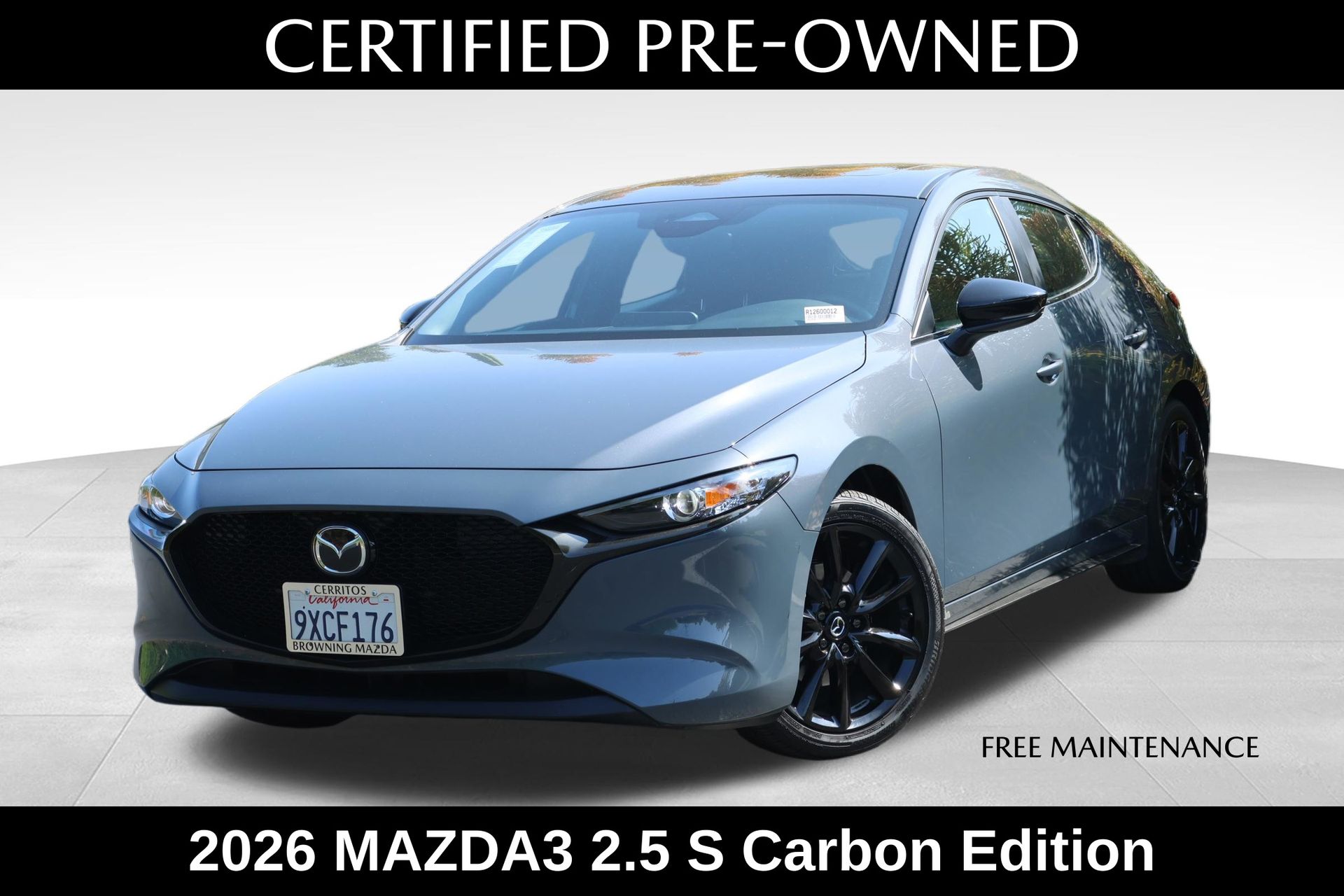 Polymetal Gray Metallic 2026 Mazda MAZDA3 Hatchback All-Wheel Drive 6-Speed Automatic