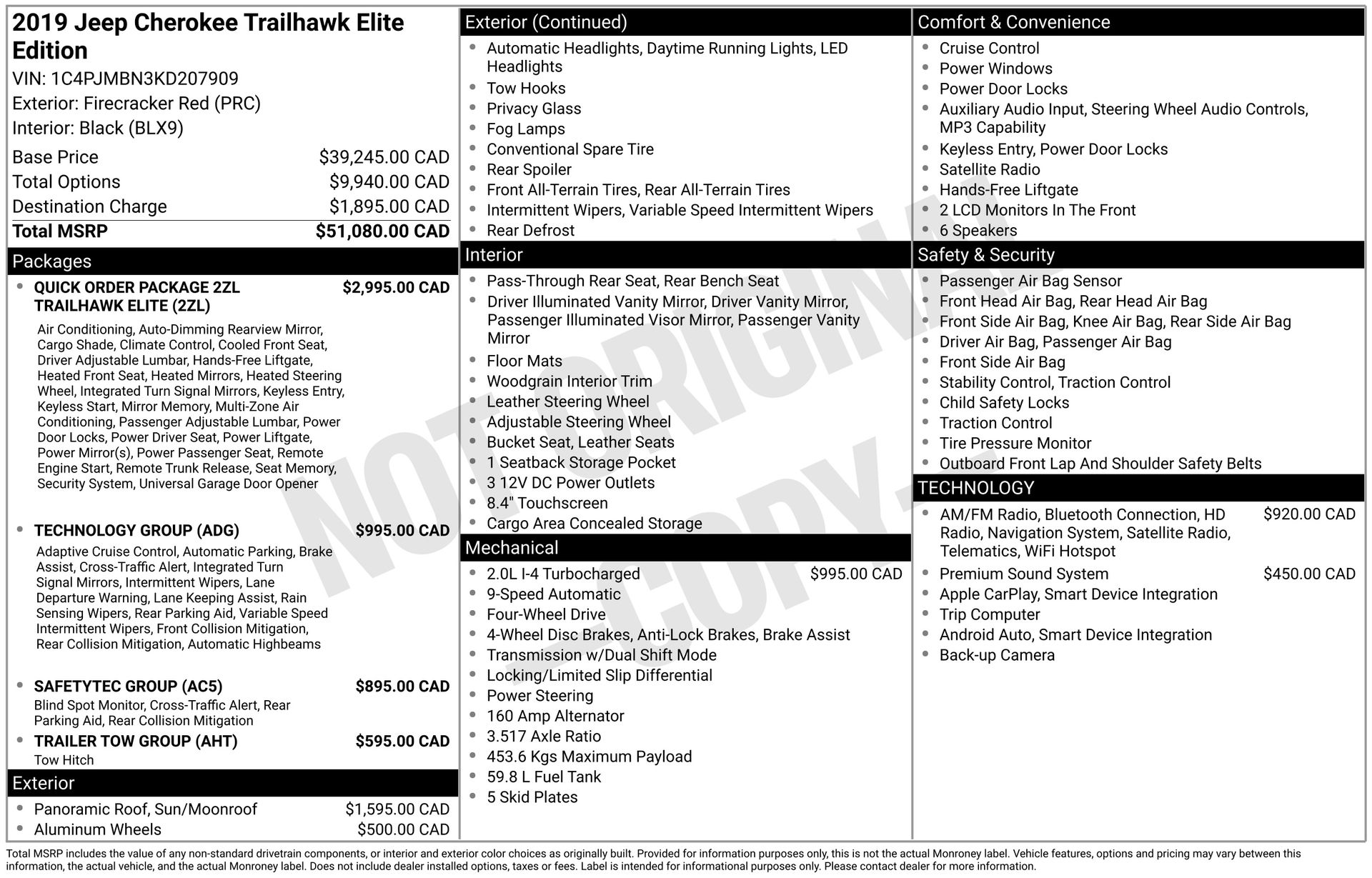 2019 JEEP CHEROKEE - Image 3