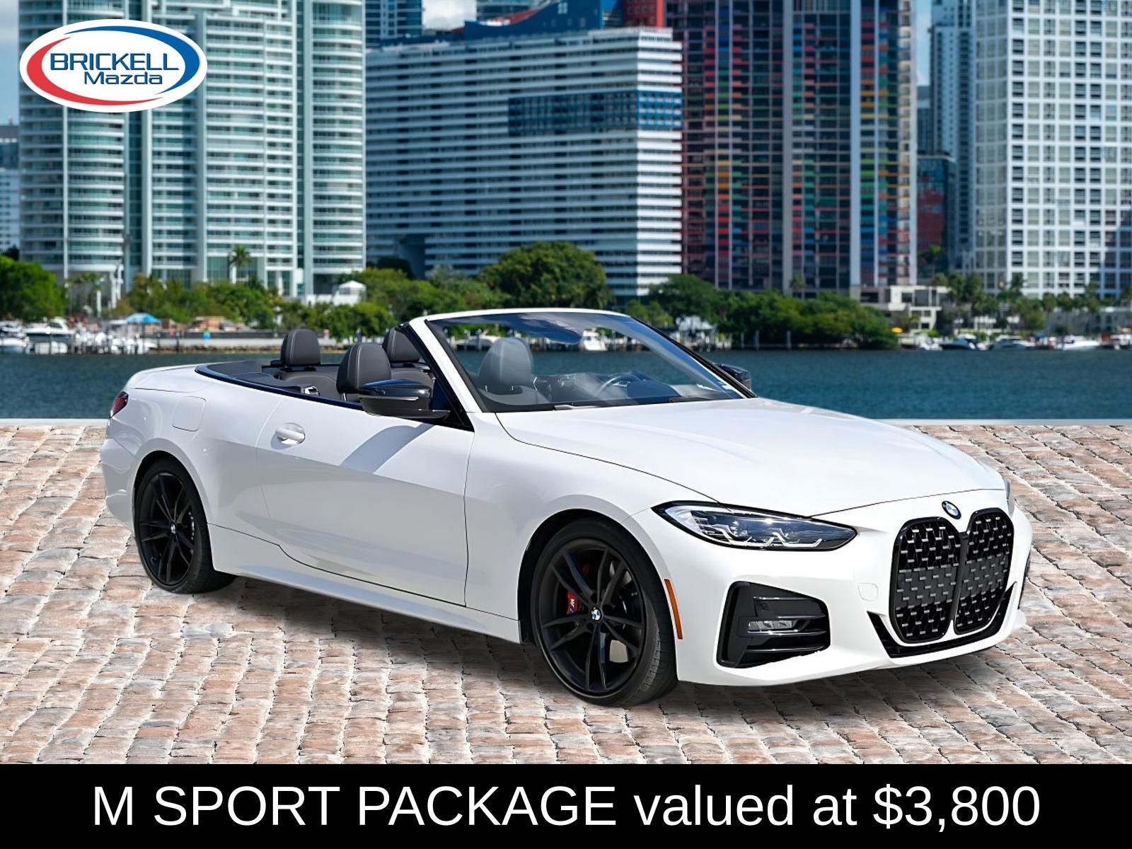 Mineral White Metallic 2021 BMW 4 Series Convertible Rear-Wheel Drive 8-Speed Automatic