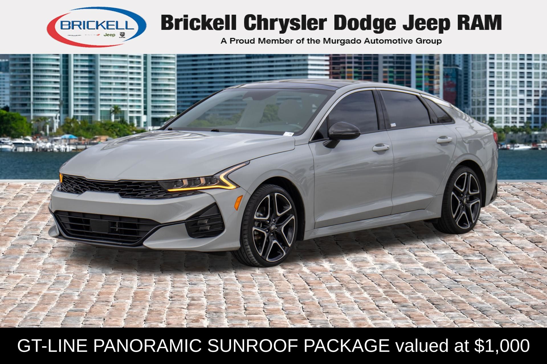 Wolf Gray 2023 Kia K5 GT-Line FWD Sedan Front-Wheel Drive 8-Speed Automatic