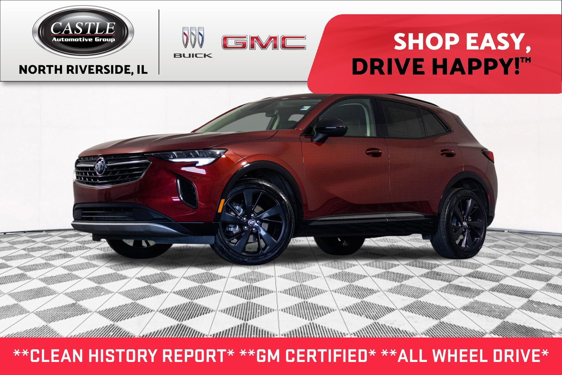 Cinnabar Metallic 2023 Buick Envision Preferred AWD SUV / Crossover All-Wheel Drive 9-Speed Automatic