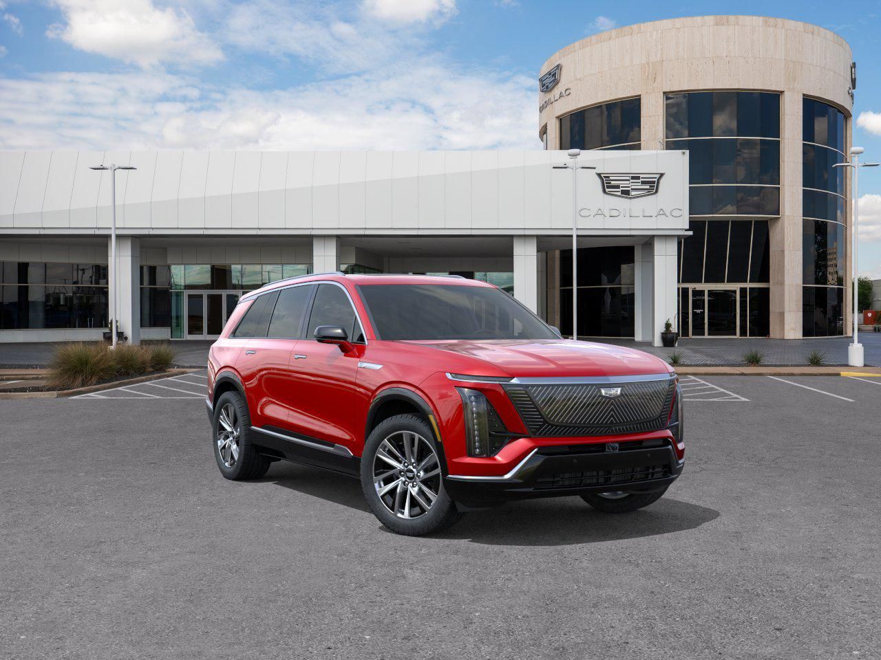 2027 Cadillac VISTIQ Luxury Red at Bayway Cadillac of The Woodlands