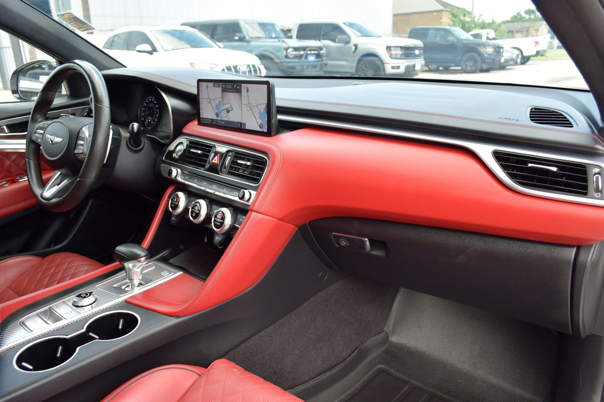 2022 Genesis G70 3.3T Launch Edition White at Central Houston Nissan