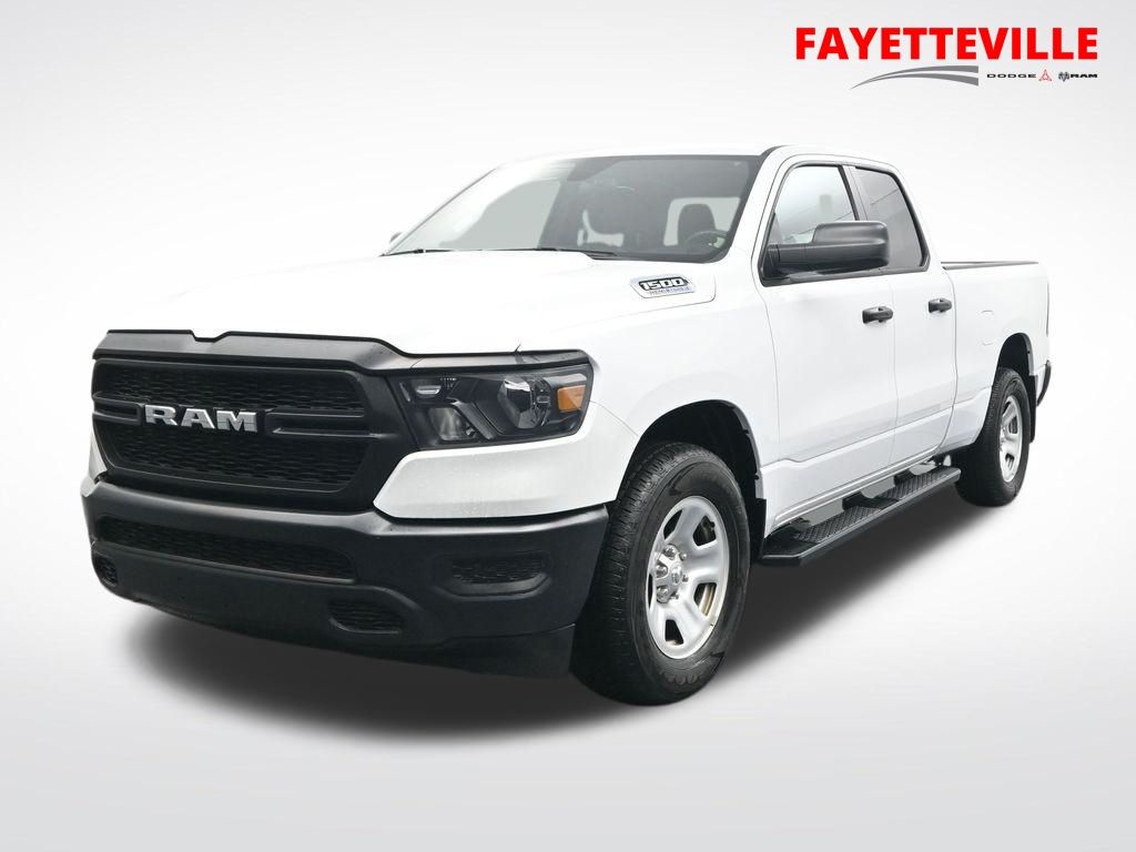 Bright White Clearcoat 2024 RAM 1500 Tradesman Quad Cab 4WD Pickup Truck Four-Wheel Drive 8-Speed Automatic