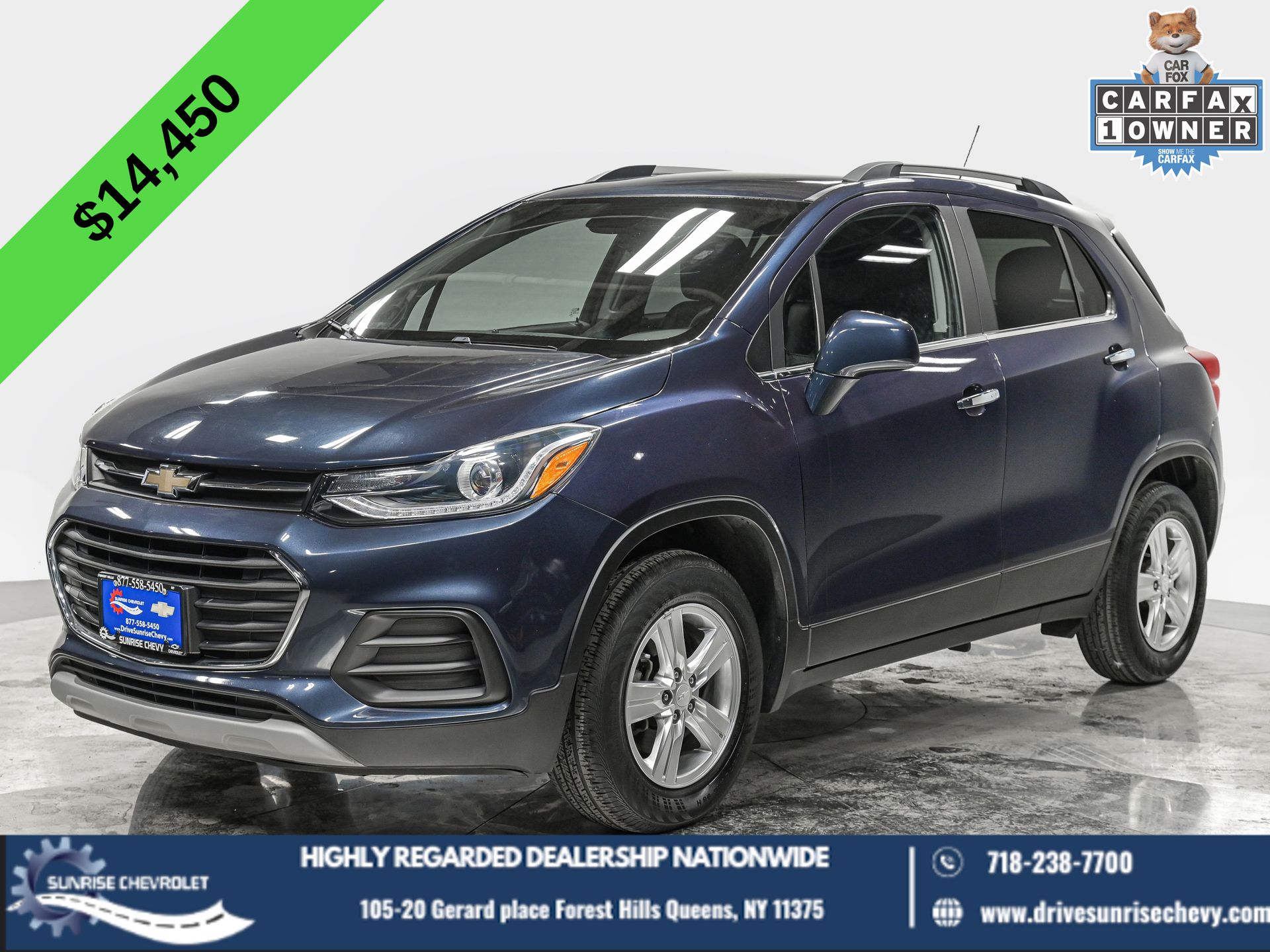 Storm Blue Metallic 2018 Chevrolet Trax LT AWD SUV / Crossover All-Wheel Drive 6-Speed Automatic