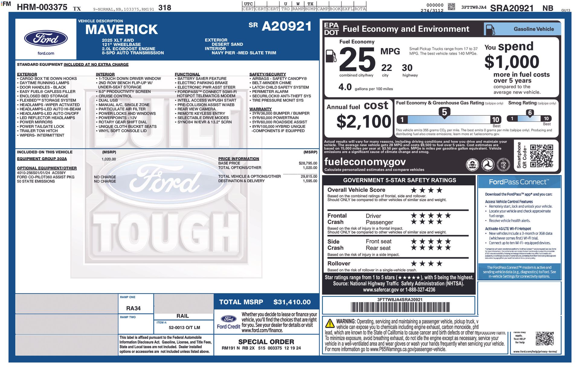 2025 Ford Maverick XLT Beige at Jones Ford