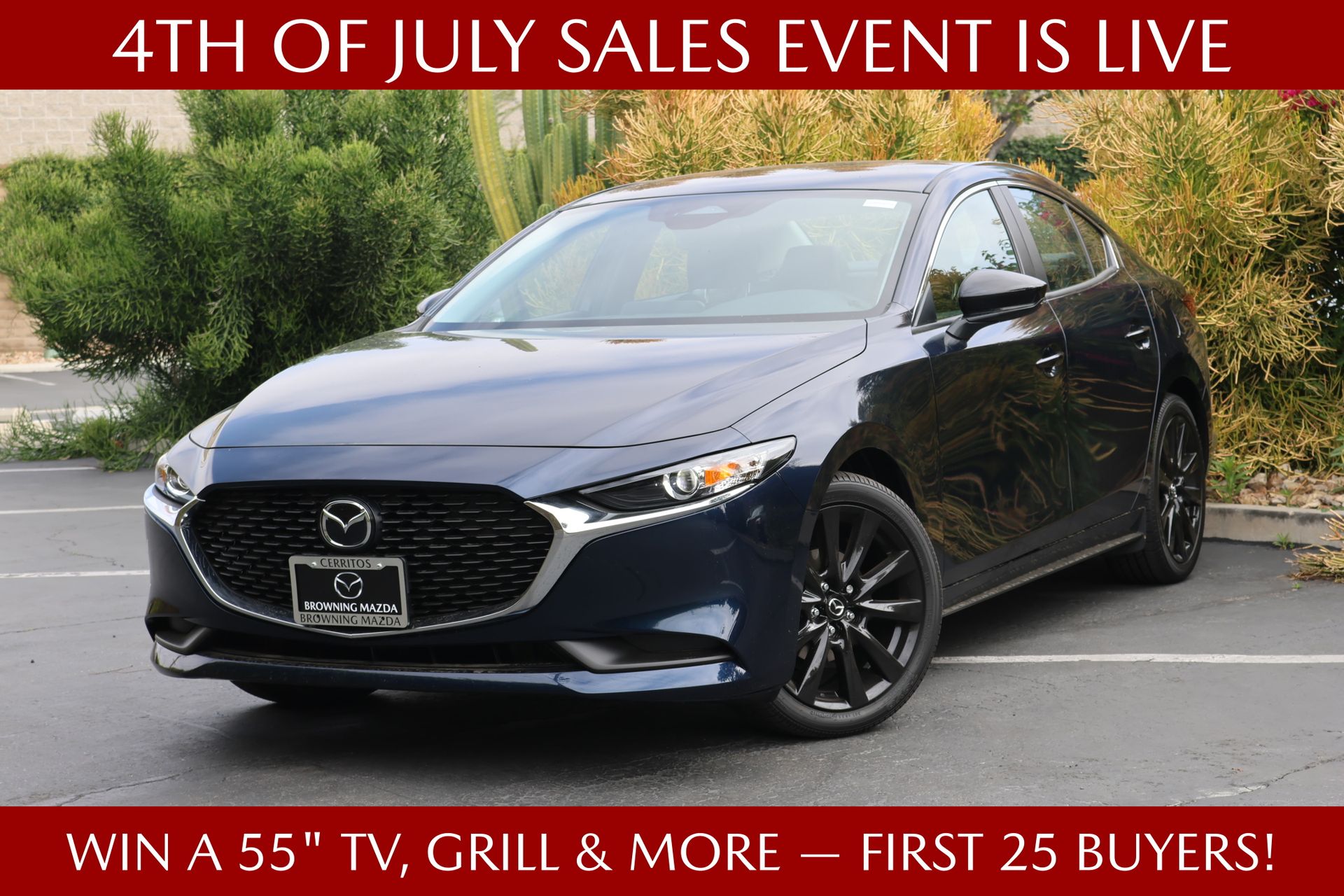 Deep Crystal Blue Mica 2026 Mazda MAZDA3 Sedan Front-Wheel Drive 6-Speed Automatic