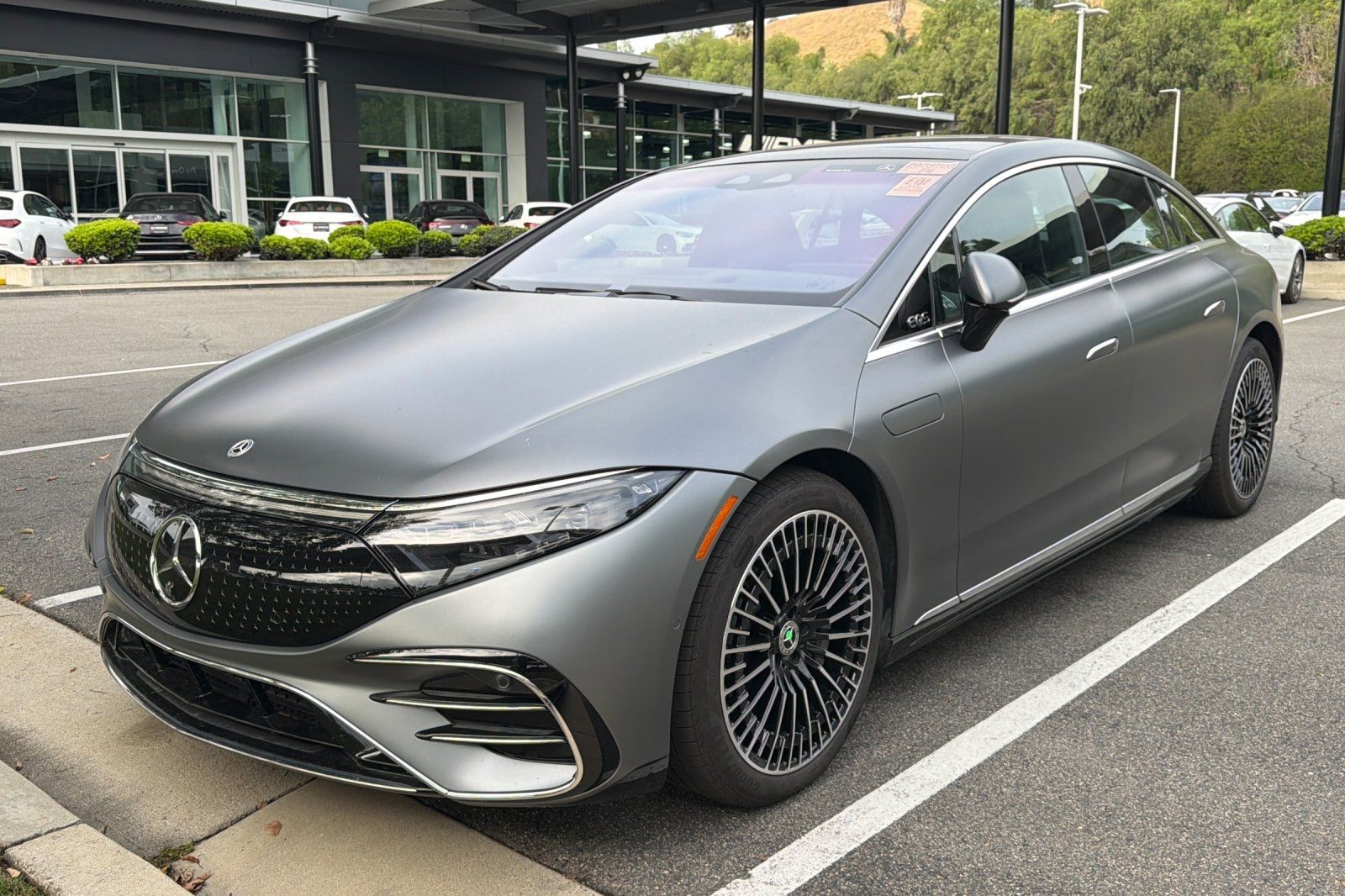 MANUFAKTUR Selenite Gray Magno 2022 Mercedes-Benz EQS 450+ RWD Sedan Rear-Wheel Drive 1-Speed Automatic