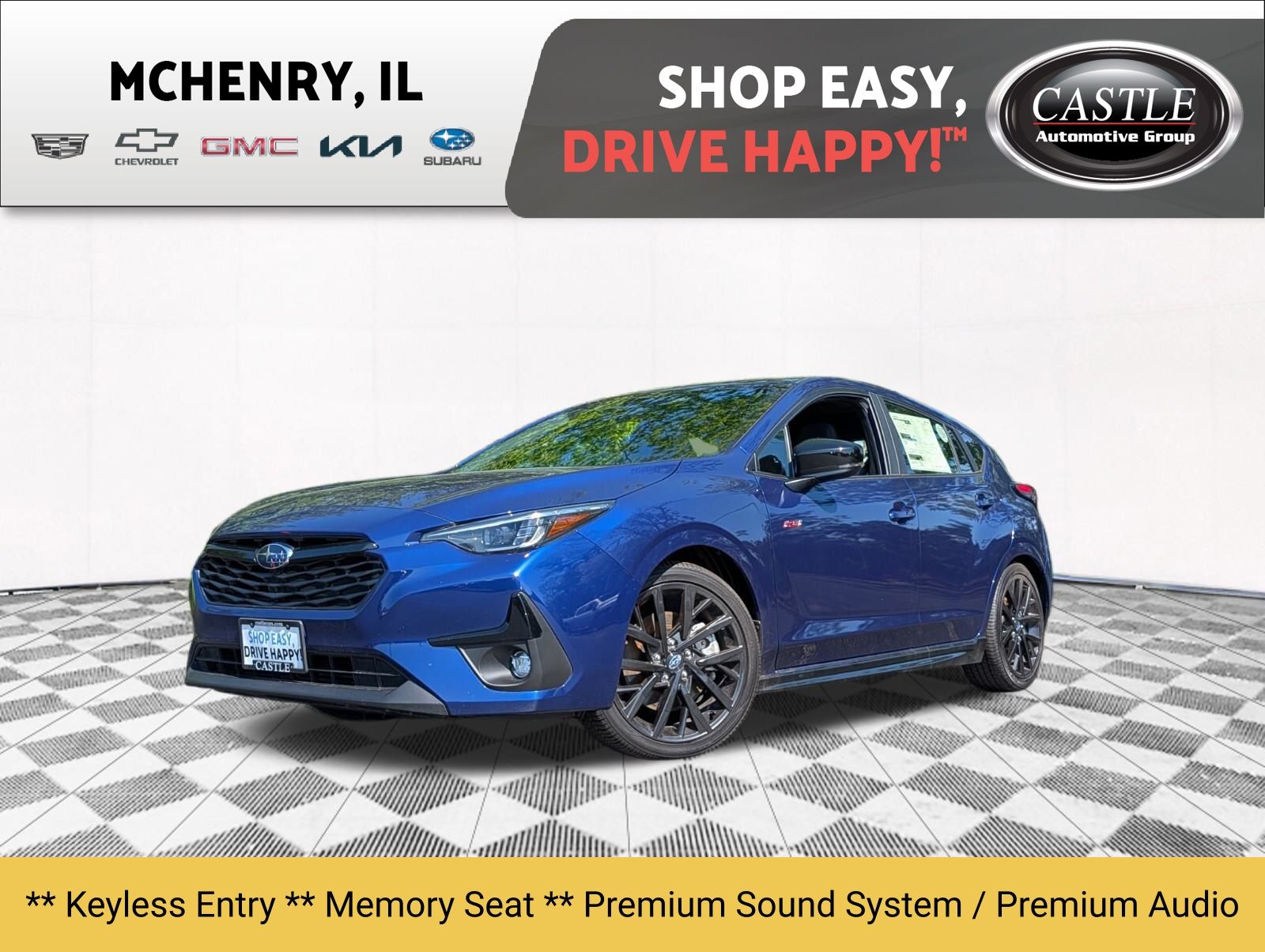 Sapphire Blue Pearl 2025 Subaru Impreza Wagon All-Wheel Drive Continuously Variable Transmission