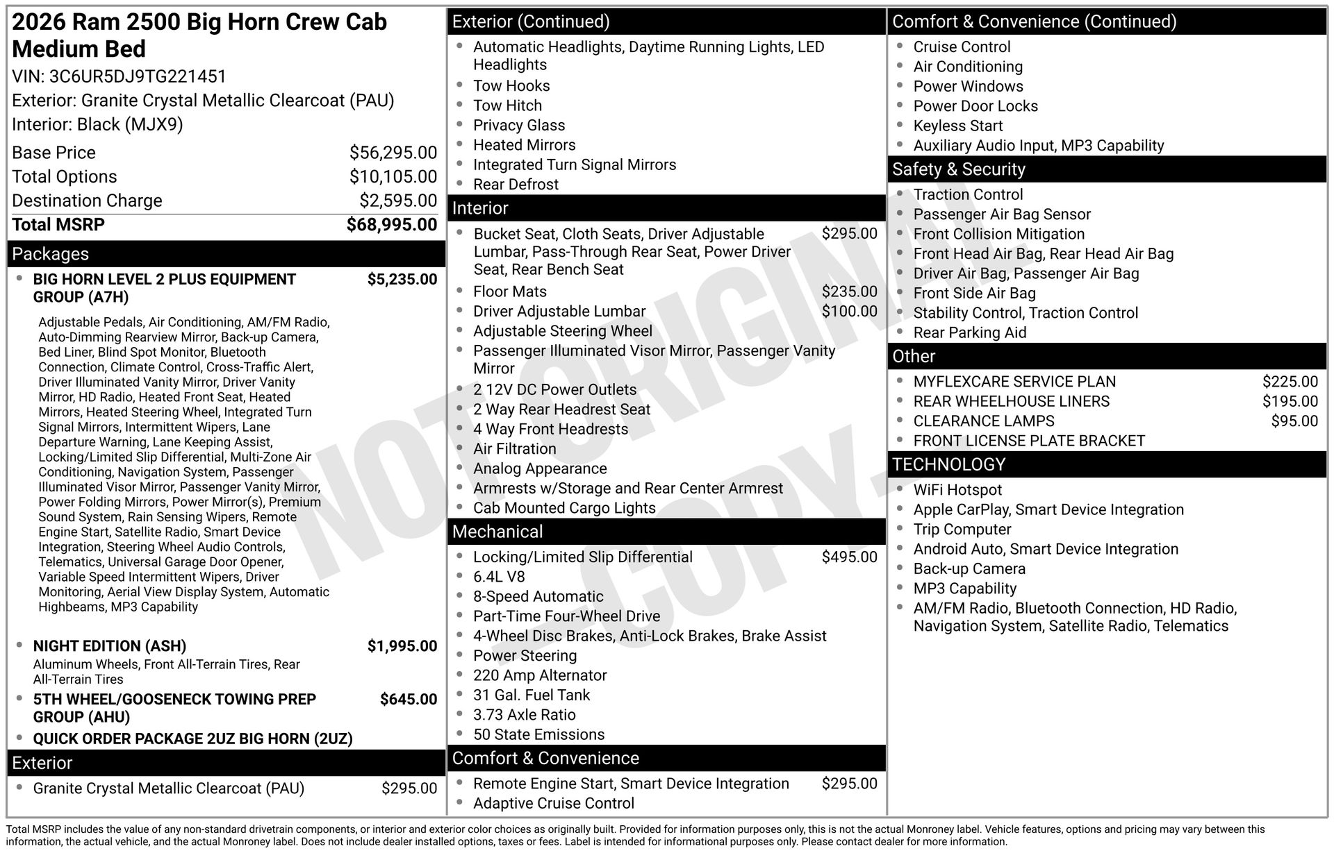 2026 RAM 2500 - Image 3