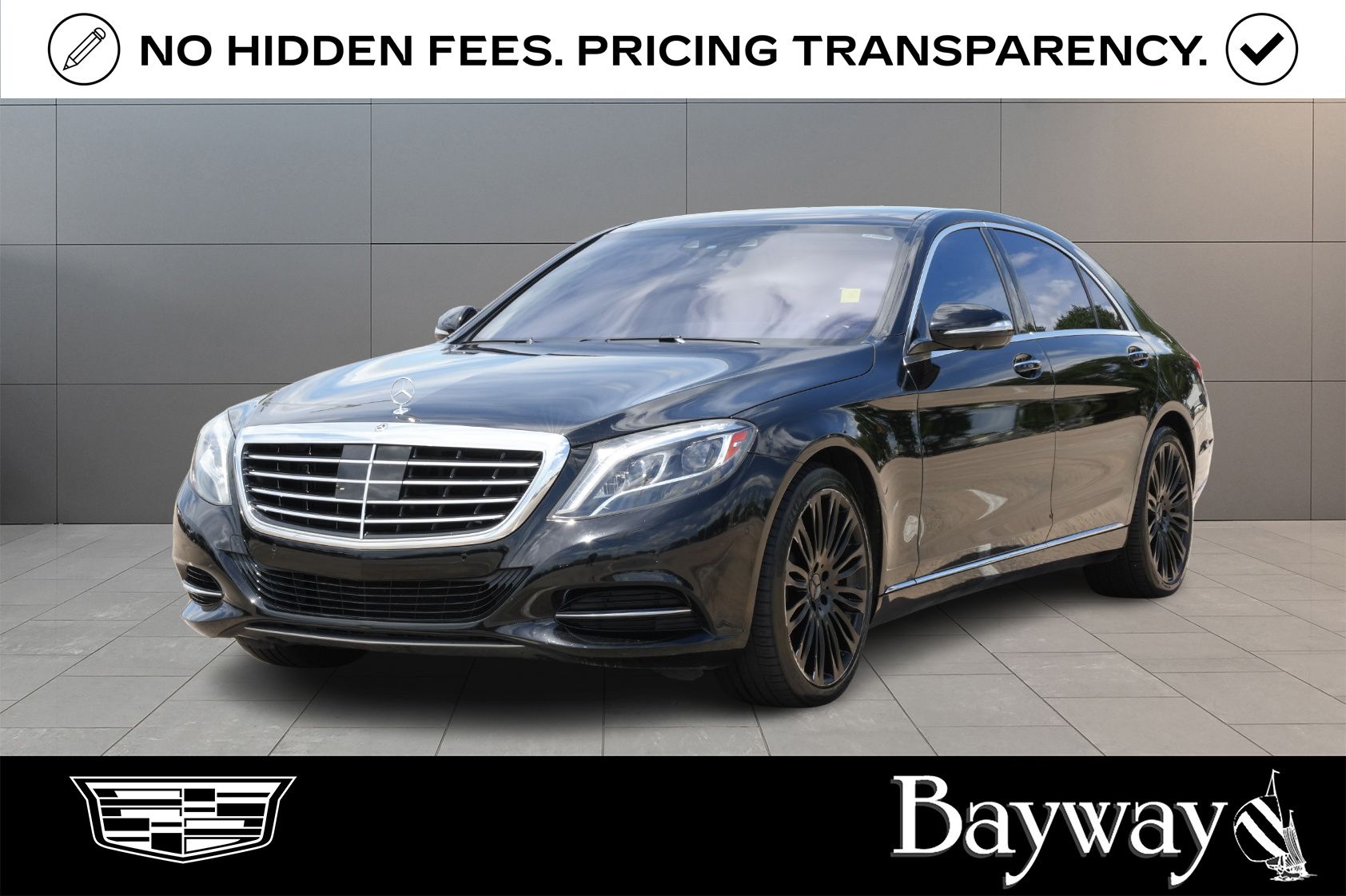 Black 2017 Mercedes-Benz S-Class Sedan Rear-Wheel Drive 9-Speed Automatic
