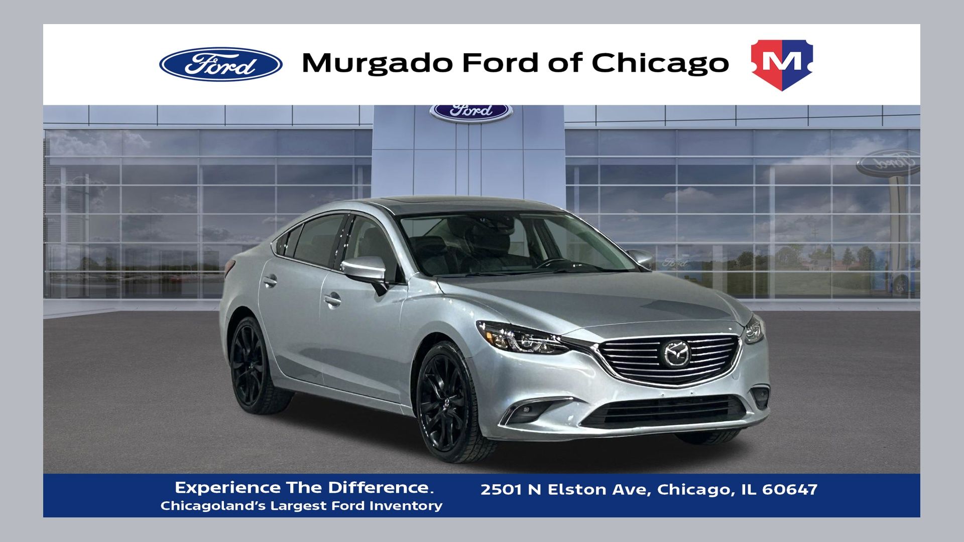 Sonic Silver Metallic 2016 Mazda MAZDA6 i Grand Touring Sedan Front-Wheel Drive 6-Speed Automatic