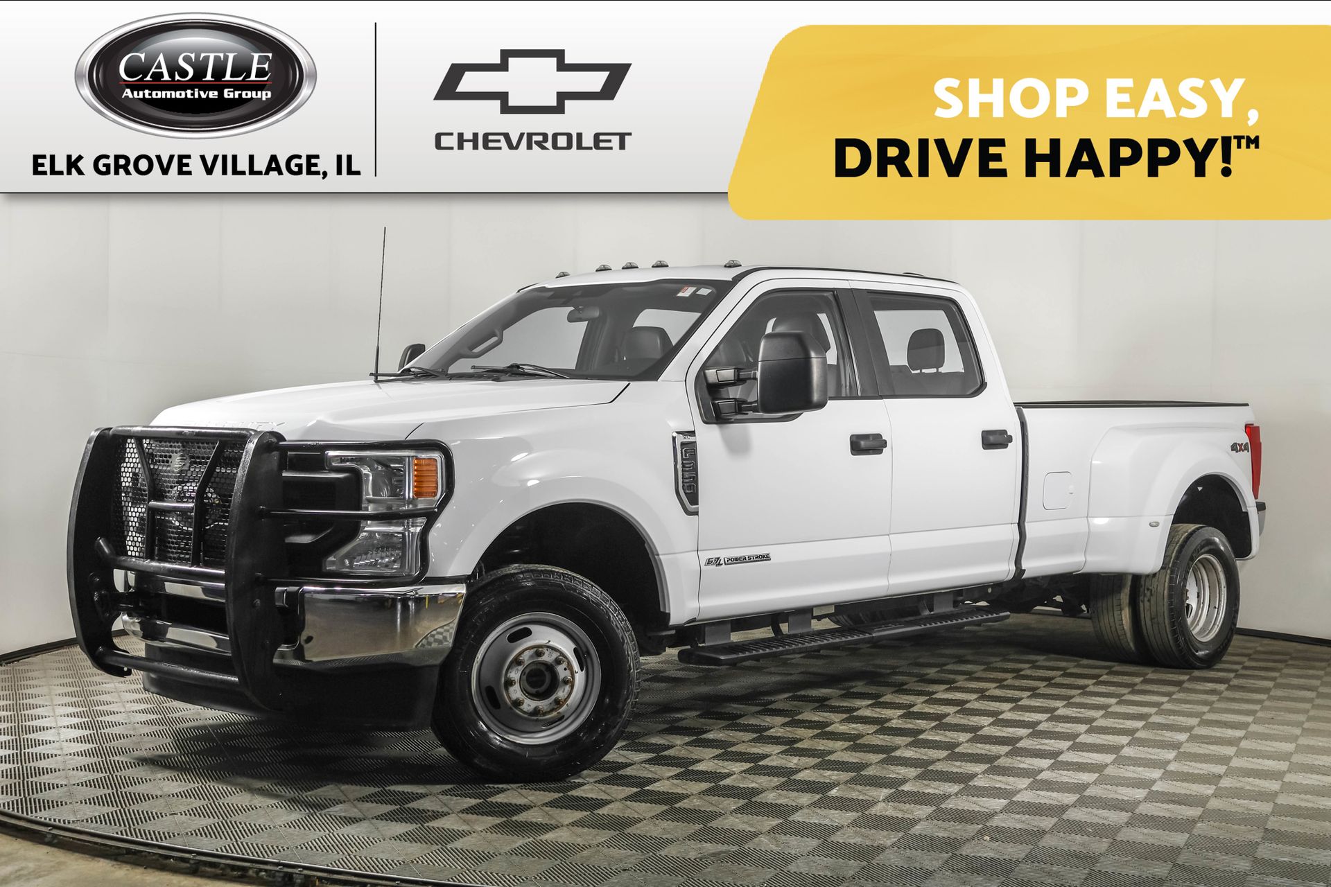 Oxford White 2021 Ford F-350 Super Duty XL Crew Cab LB DRW 4WD Pickup Truck Four-Wheel Drive Automatic