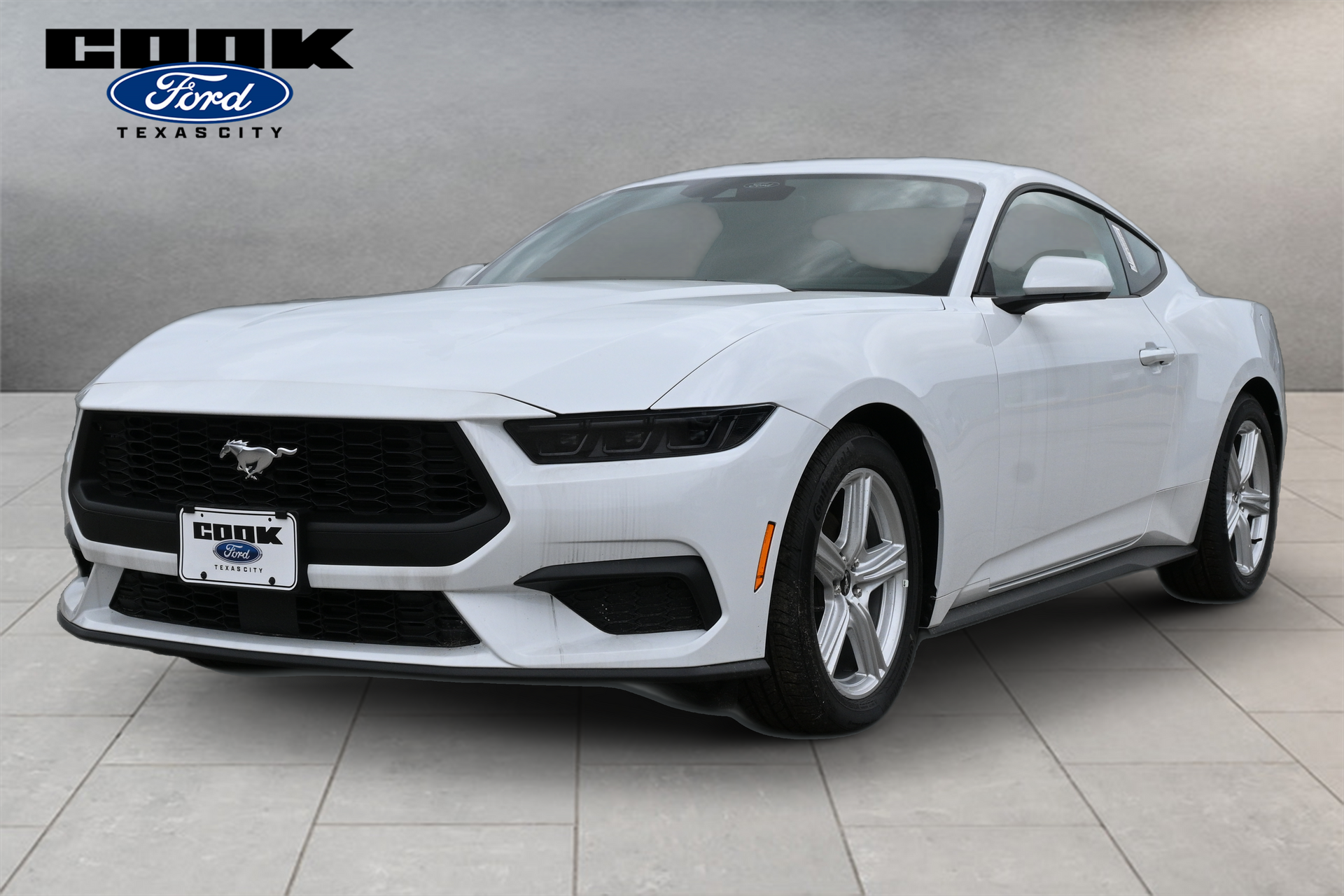 2026 Ford Mustang EcoBoost White at Wharton Ford