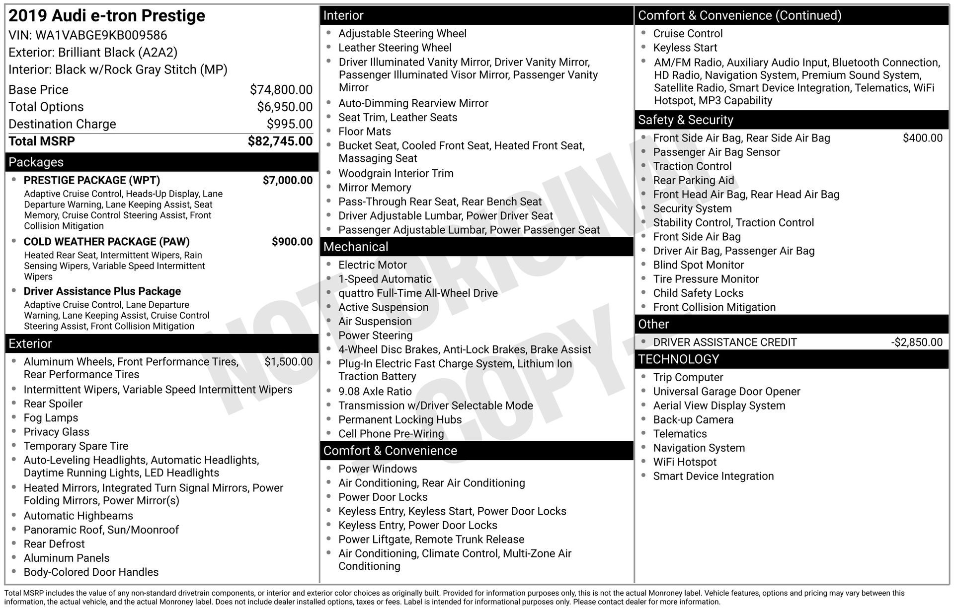 2019 AUDI E-TRON - Image 3