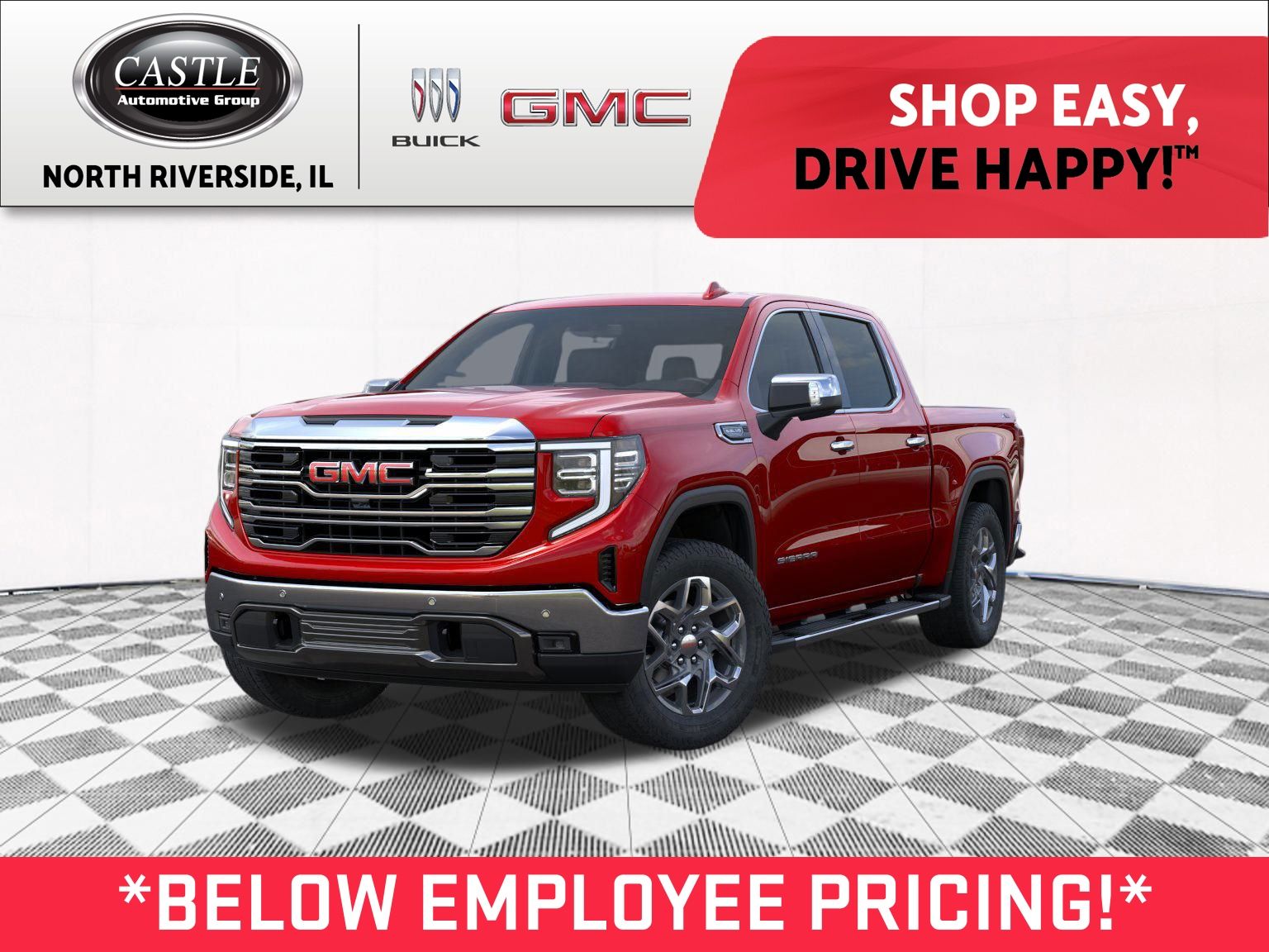 Volcanic Red Tintcoat 2026 GMC Sierra 1500 Pickup Truck Four-Wheel Drive Automatic