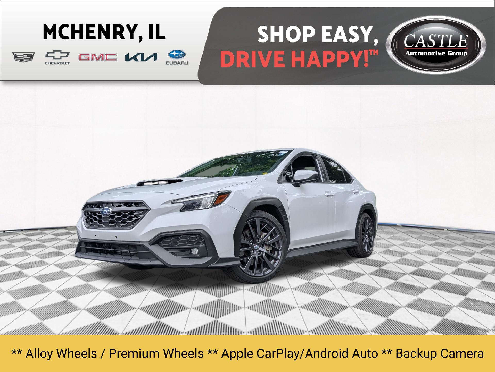 Ceramic White 2023 Subaru WRX Sedan All-Wheel Drive 6-Speed Manual