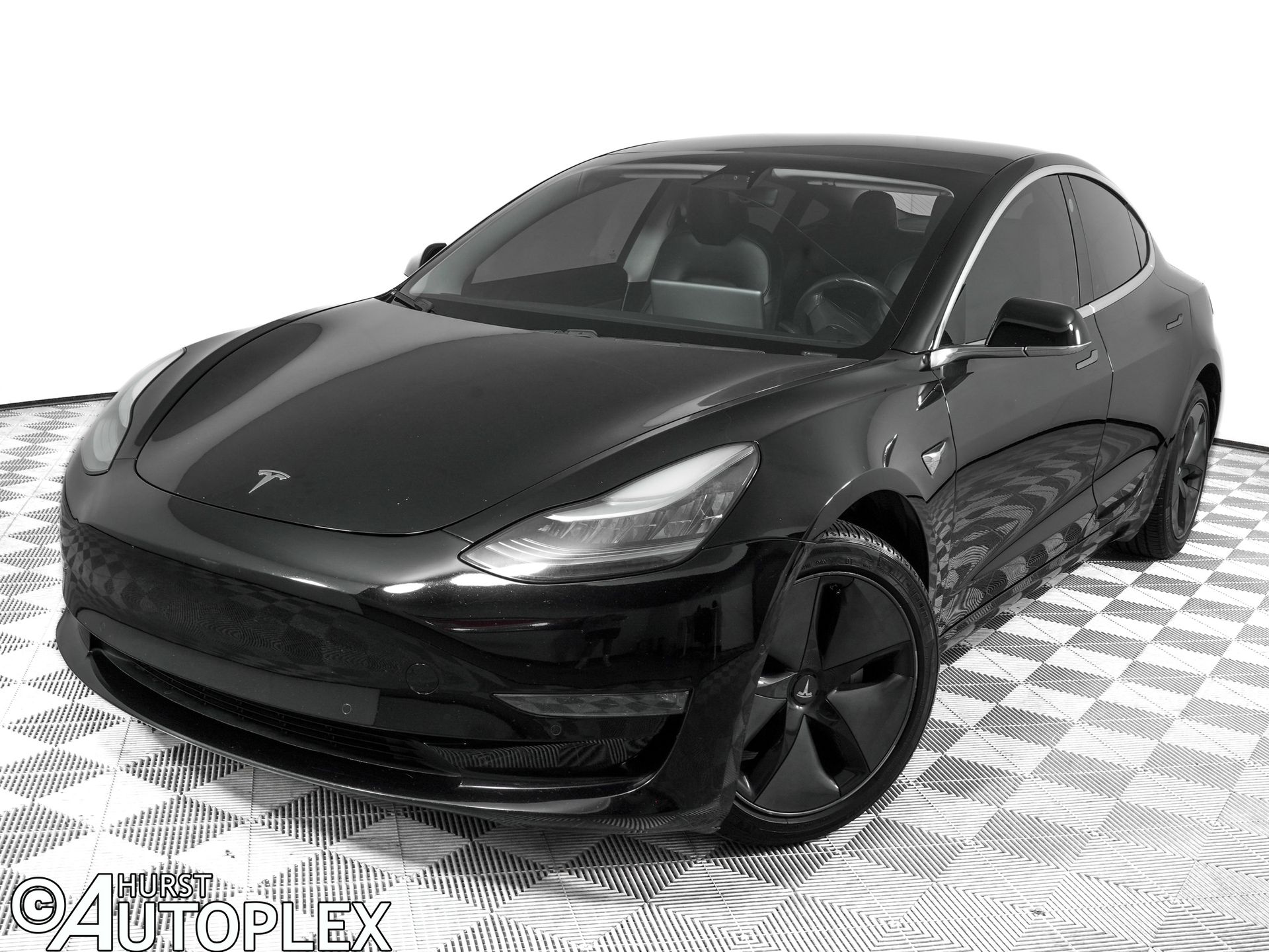 Black 2018 Tesla Model 3 Sedan Rear-Wheel Drive 1-Speed Automatic