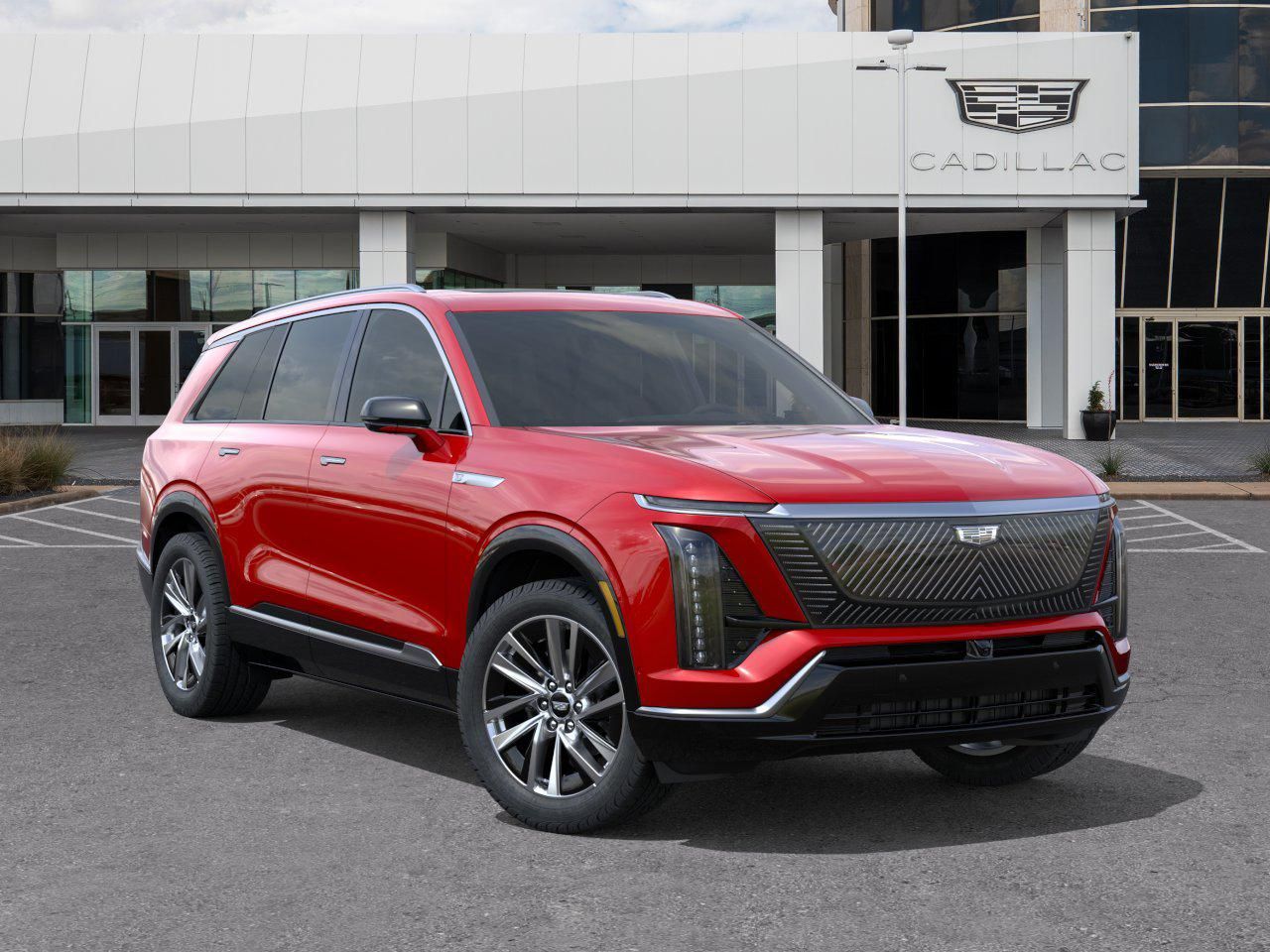 2027 Cadillac VISTIQ Luxury Red at Bayway Cadillac of The Woodlands