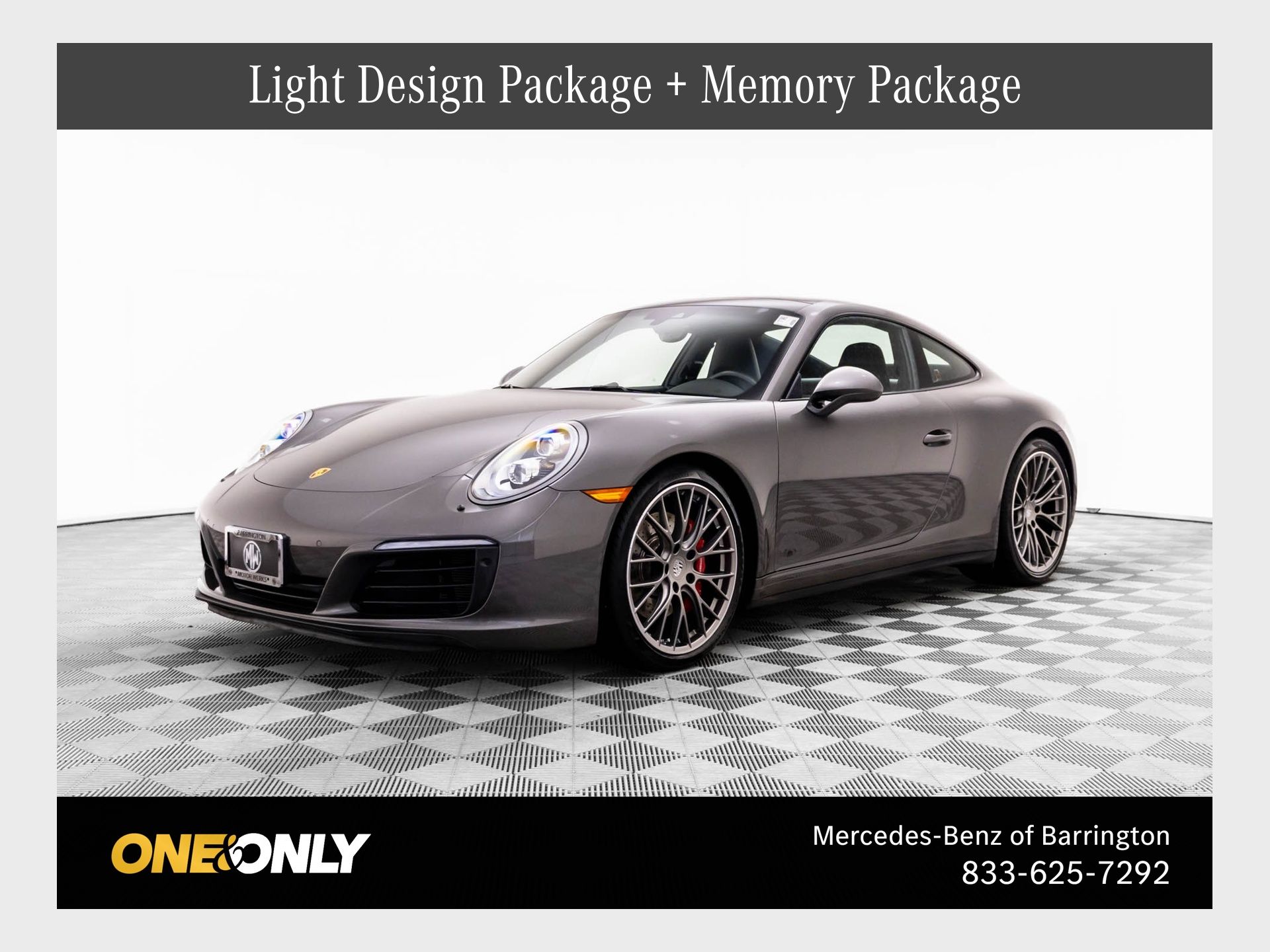 Gray (Agate Grey Metallic) 2017 Porsche 911 Carrera 4S Coupe AWD Coupe All-Wheel Drive 7-Speed Automatic