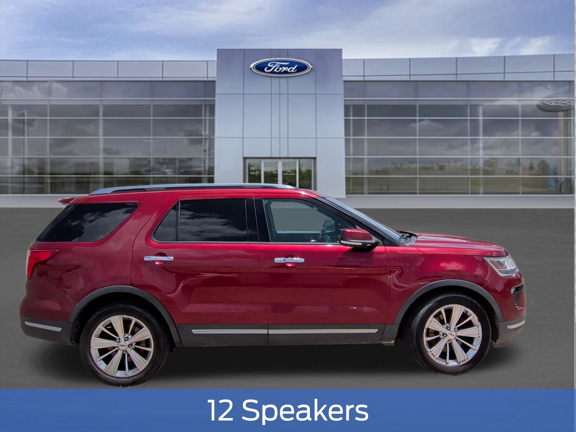 2019 Ford Explorer Limited Red at Legacy Ford