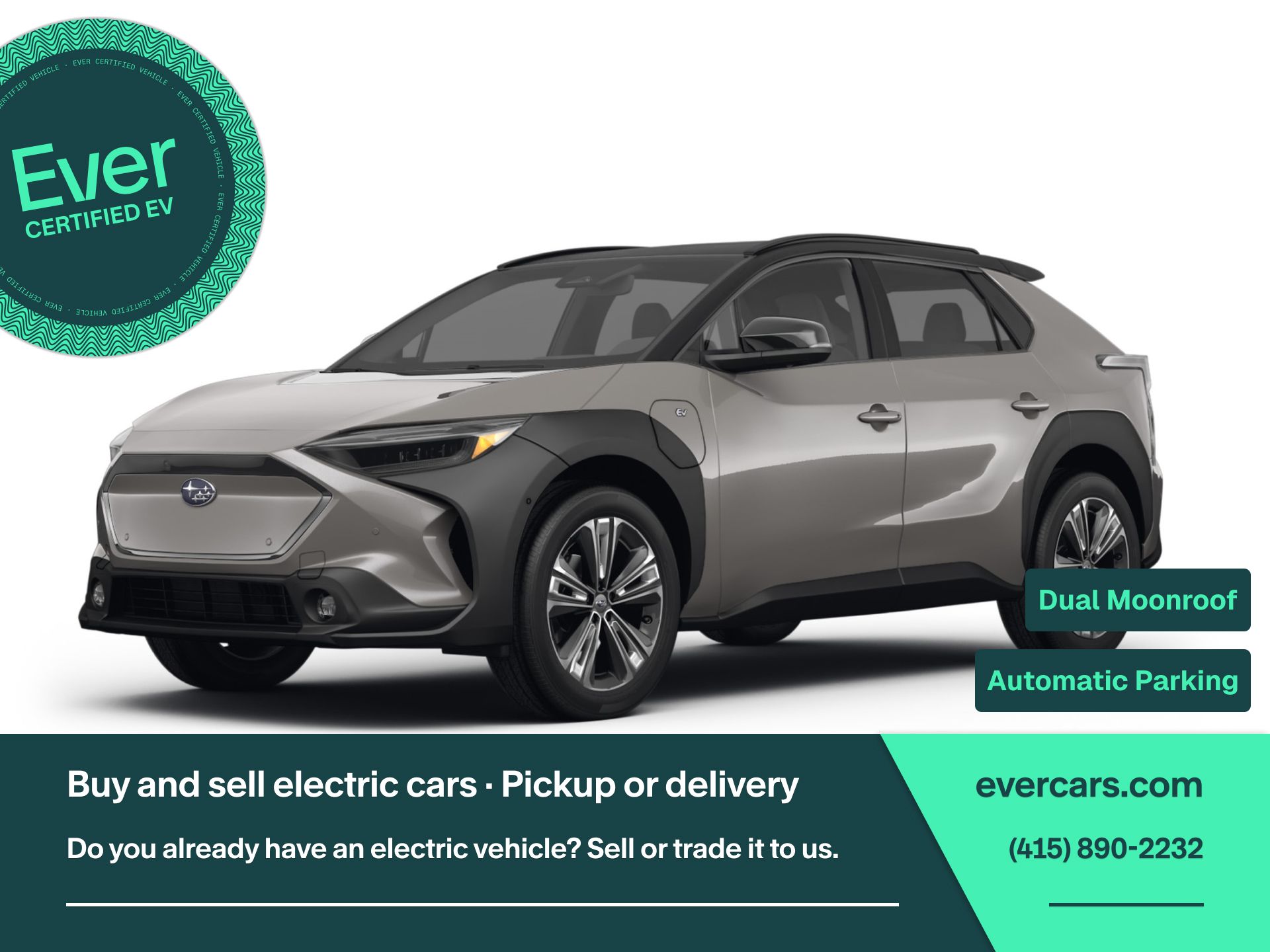 Carbon 2023 Subaru Solterra Touring AWD SUV / Crossover All-Wheel Drive 1-Speed Automatic