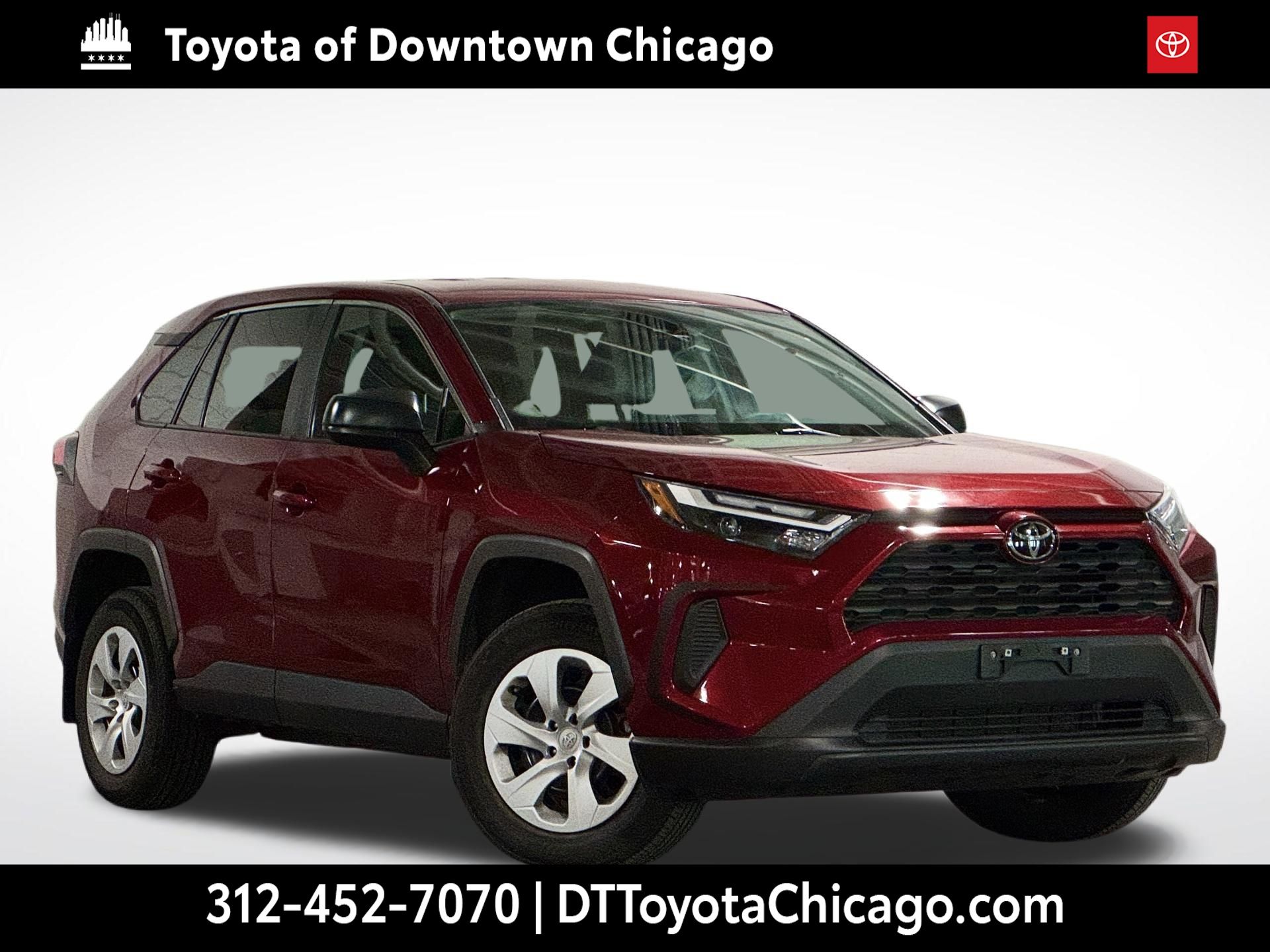 Red (Ruby Flare Pearl) 2023 Toyota RAV4 LE AWD SUV / Crossover All-Wheel Drive 8-Speed Automatic