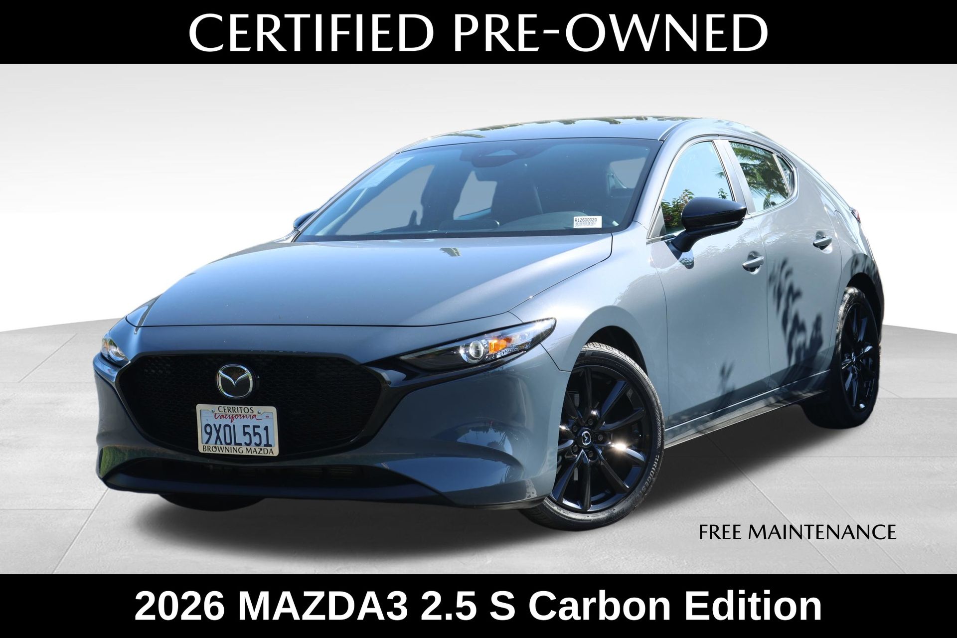 Polymetal Gray Metallic 2026 Mazda MAZDA3 Hatchback All-Wheel Drive 6-Speed Automatic