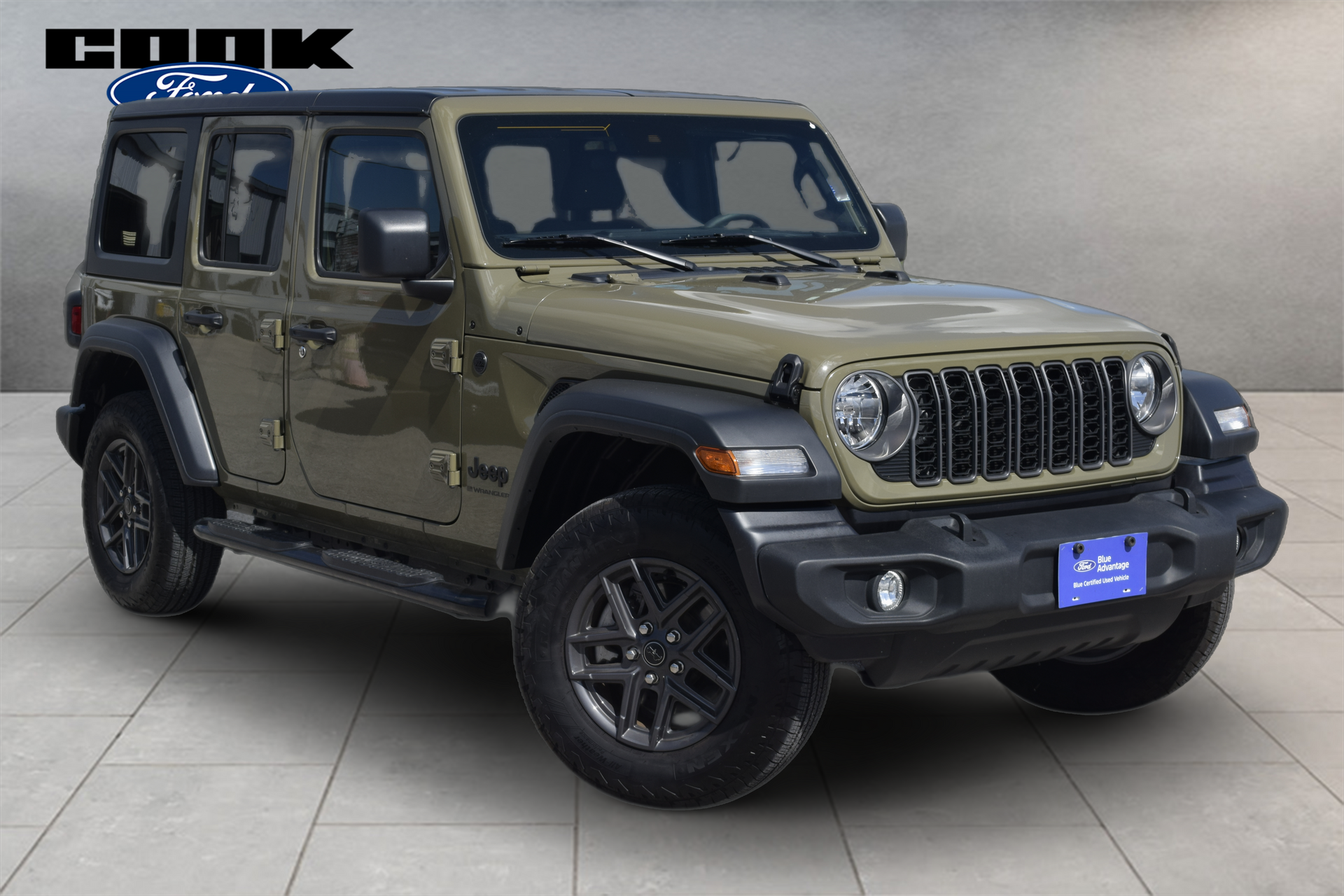 2025 Jeep Wrangler Sport S Green at River Oaks CDJR