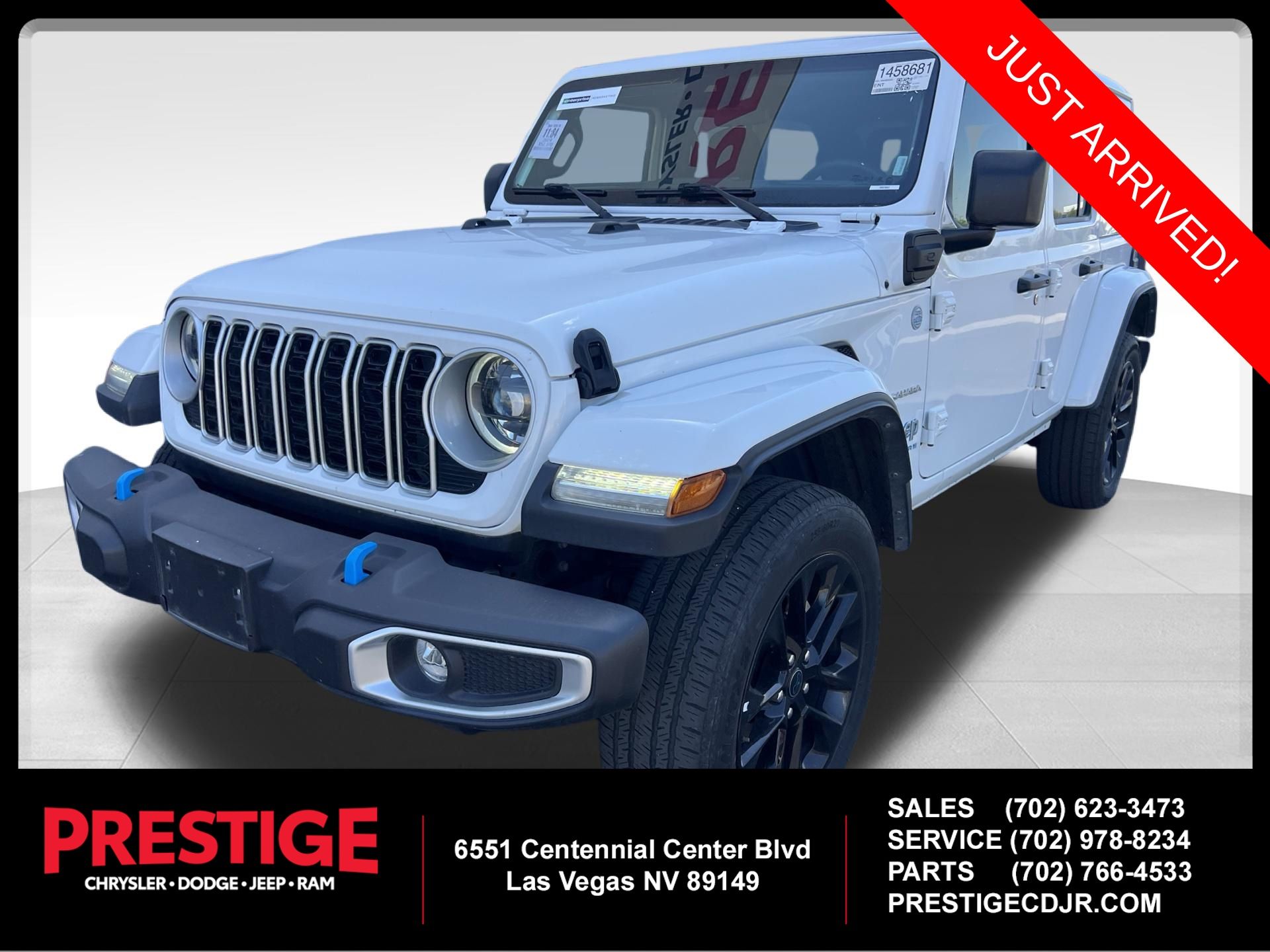Bright White Clearcoat 2024 Jeep Wrangler 4xe Sahara 4WD SUV / Crossover Four-Wheel Drive 8-Speed Automatic