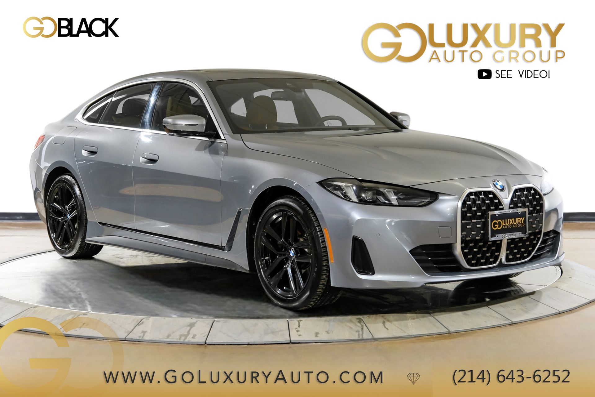 Gray Metallic 2025 BMW 4 Series 430i Gran Coupe xDrive Sedan All-Wheel Drive 8-Speed Automatic