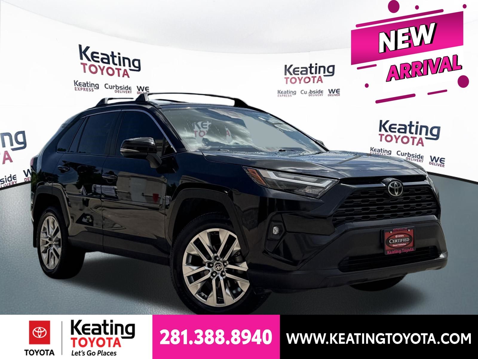Midnight Black Metallic 2024 Toyota RAV4 SUV / Crossover Front-Wheel Drive 8-Speed Automatic