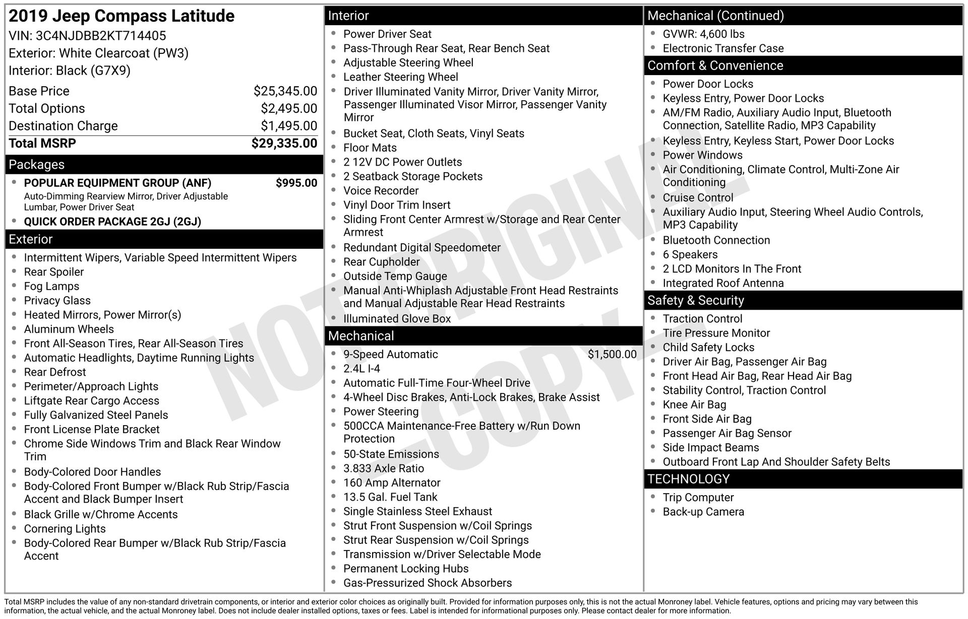 2019 JEEP COMPASS - Image 3
