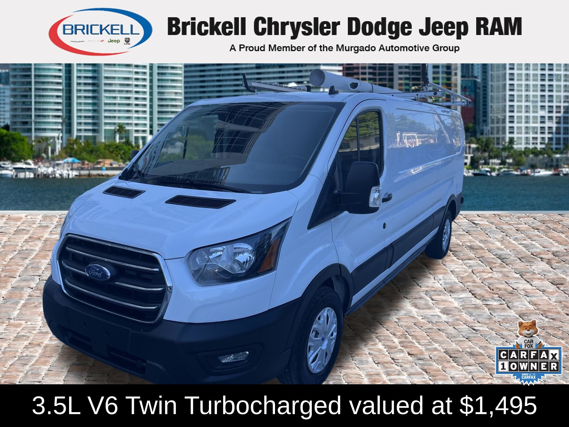 Oxford White 2020 Ford Transit Cargo 250 Low Roof LWB AWD Van Rear-Wheel Drive