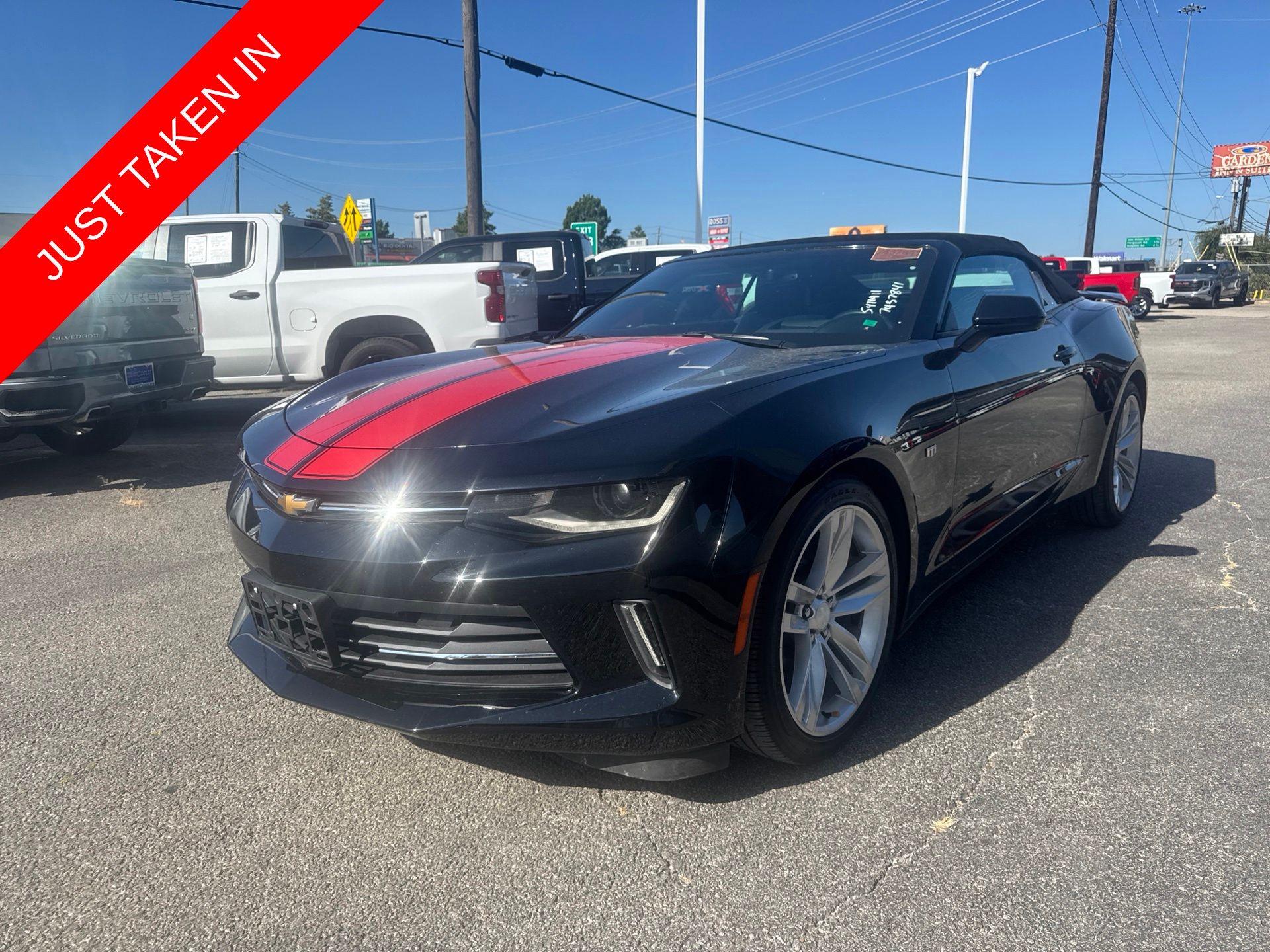 Black 2018 Chevrolet Camaro Convertible Rear-Wheel Drive 8-Speed Automatic