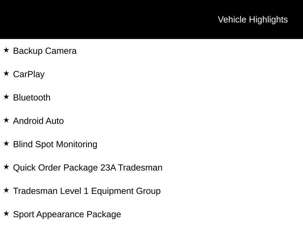 2025 RAM 1500 Tradesman