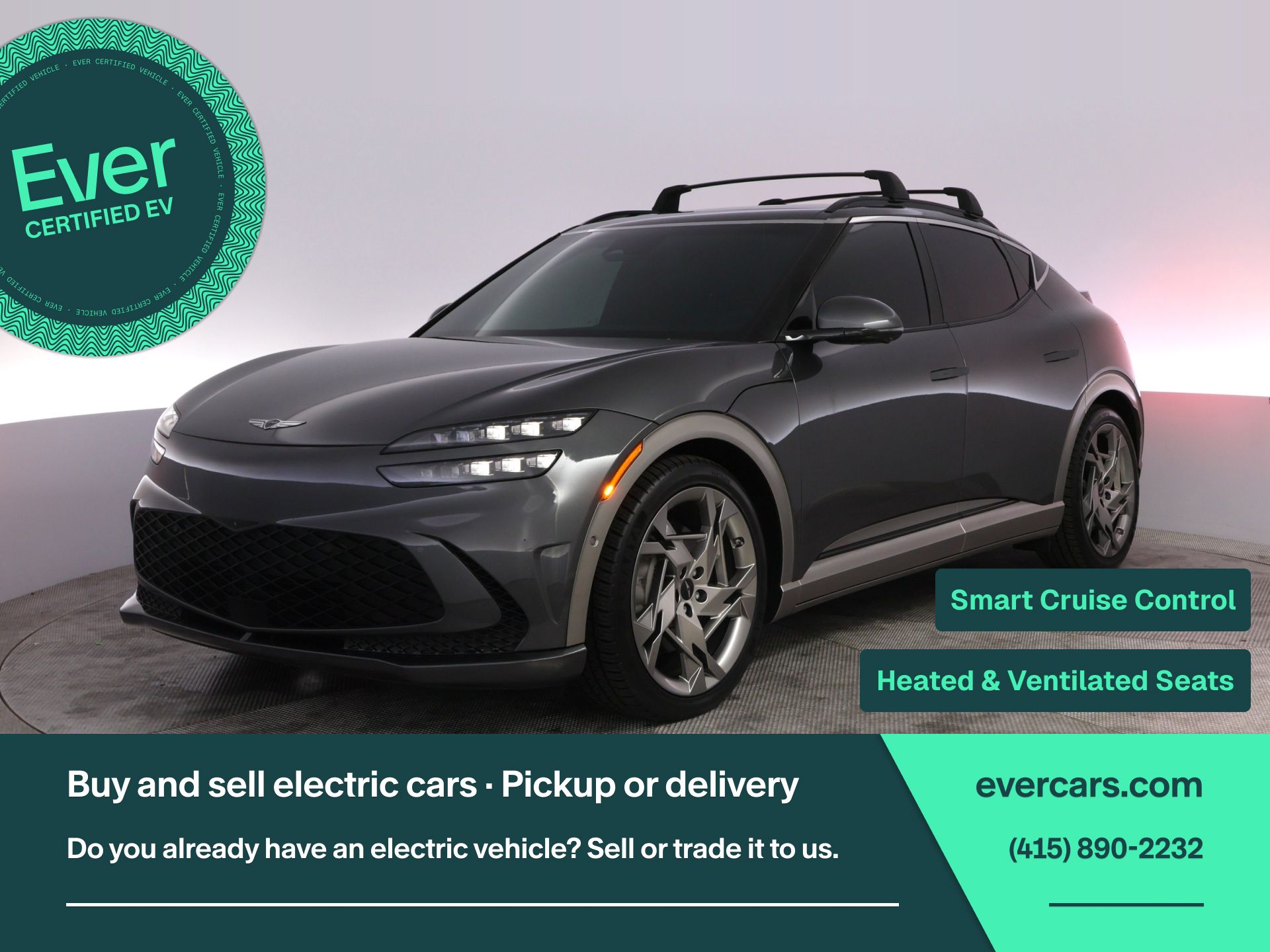 Himalayan Gray 2023 Genesis GV60 SUV / Crossover All-Wheel Drive 1-Speed Automatic