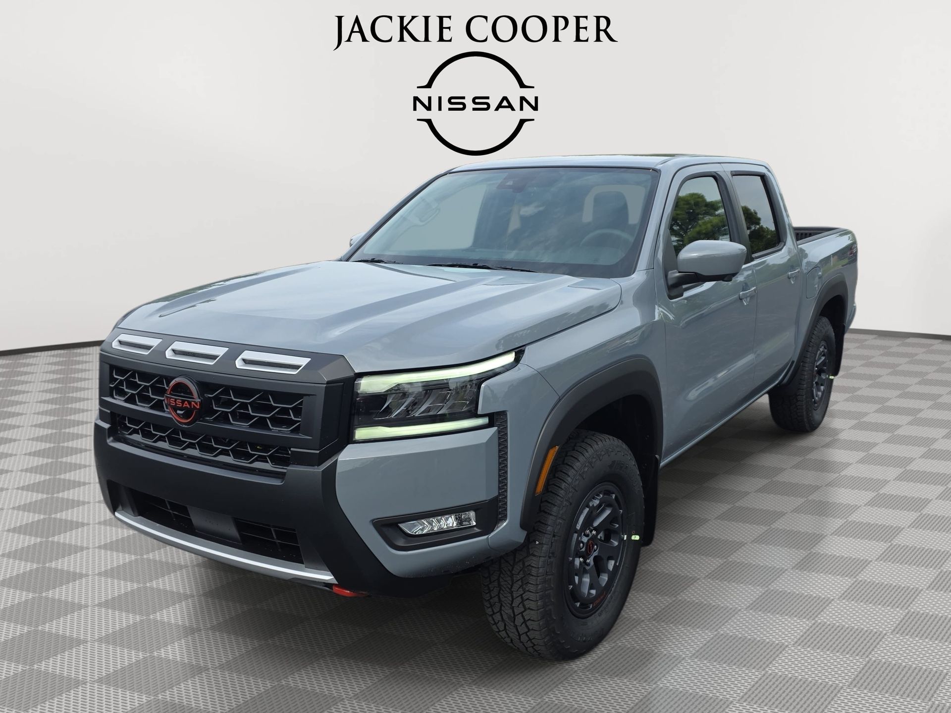 Boulder Gray Pearl 2026 Nissan Frontier Pickup Truck Four-Wheel Drive 9-Speed Automatic Overdrive