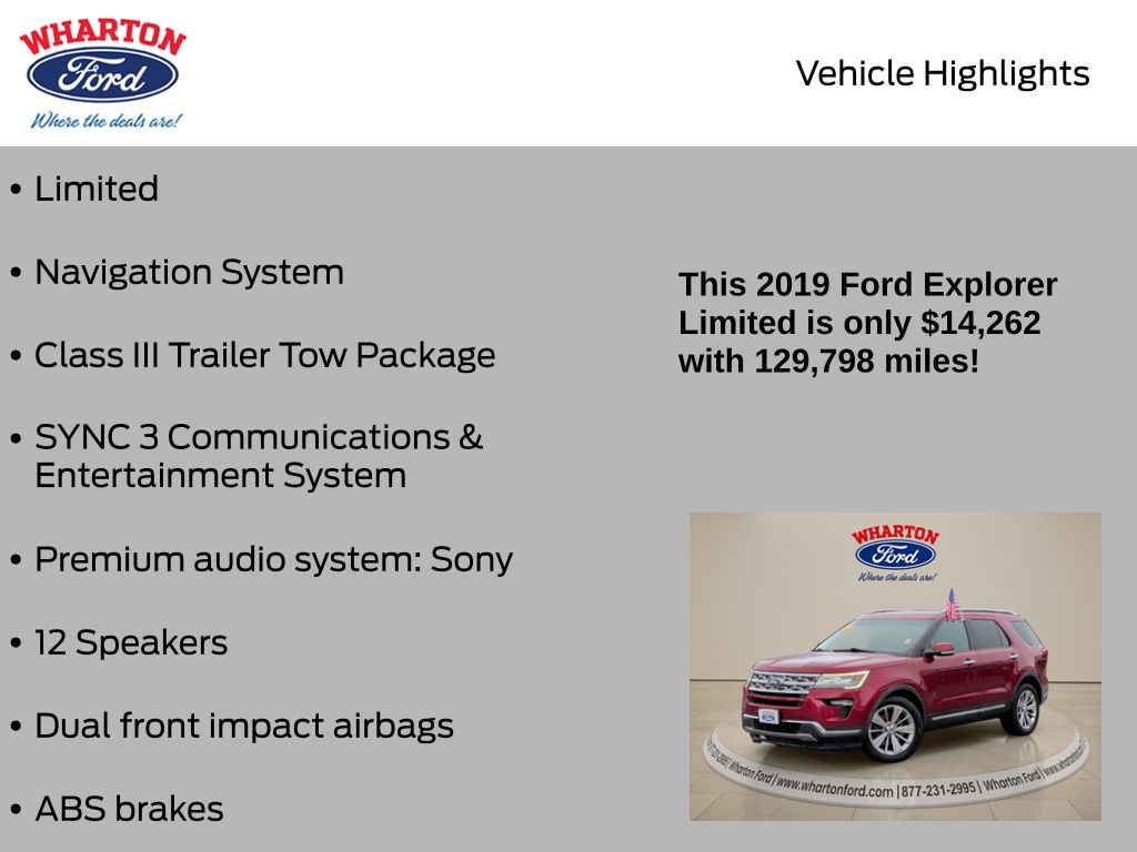 2019 Ford Explorer Limited - 5